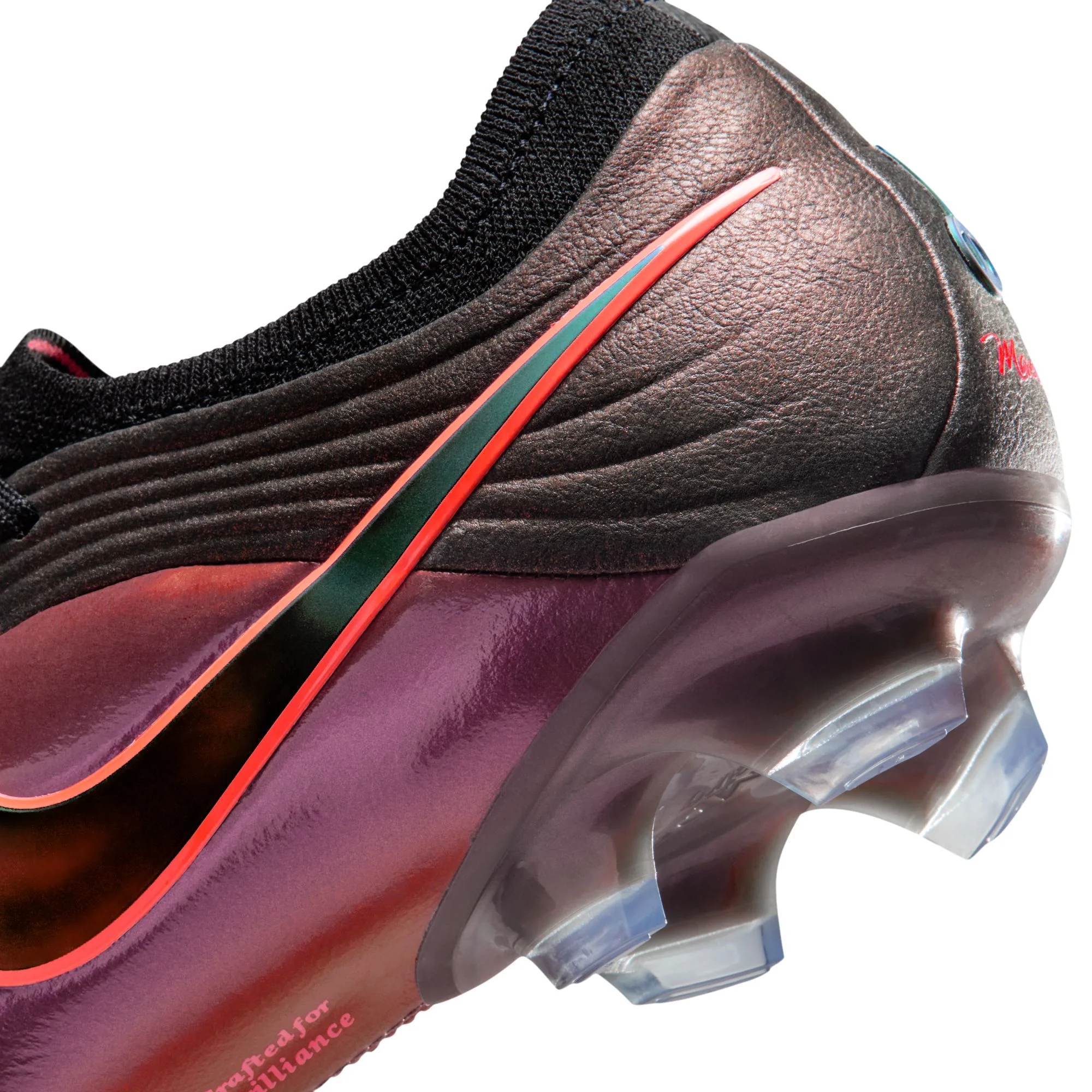 Nike Tiempo Maestro Elite LV8 FG Firm Ground Soccer Cleats-  Black/Laser Orange/Hyper Crimson - Image 9