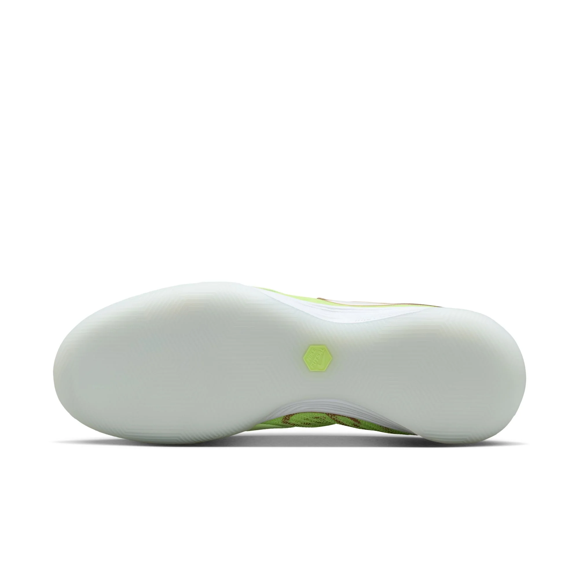 Nike Tiempo Reactgato LE IN Indoor/Court Low-Top Soccer Shoes - Light Liquid Lime/White - Image 6