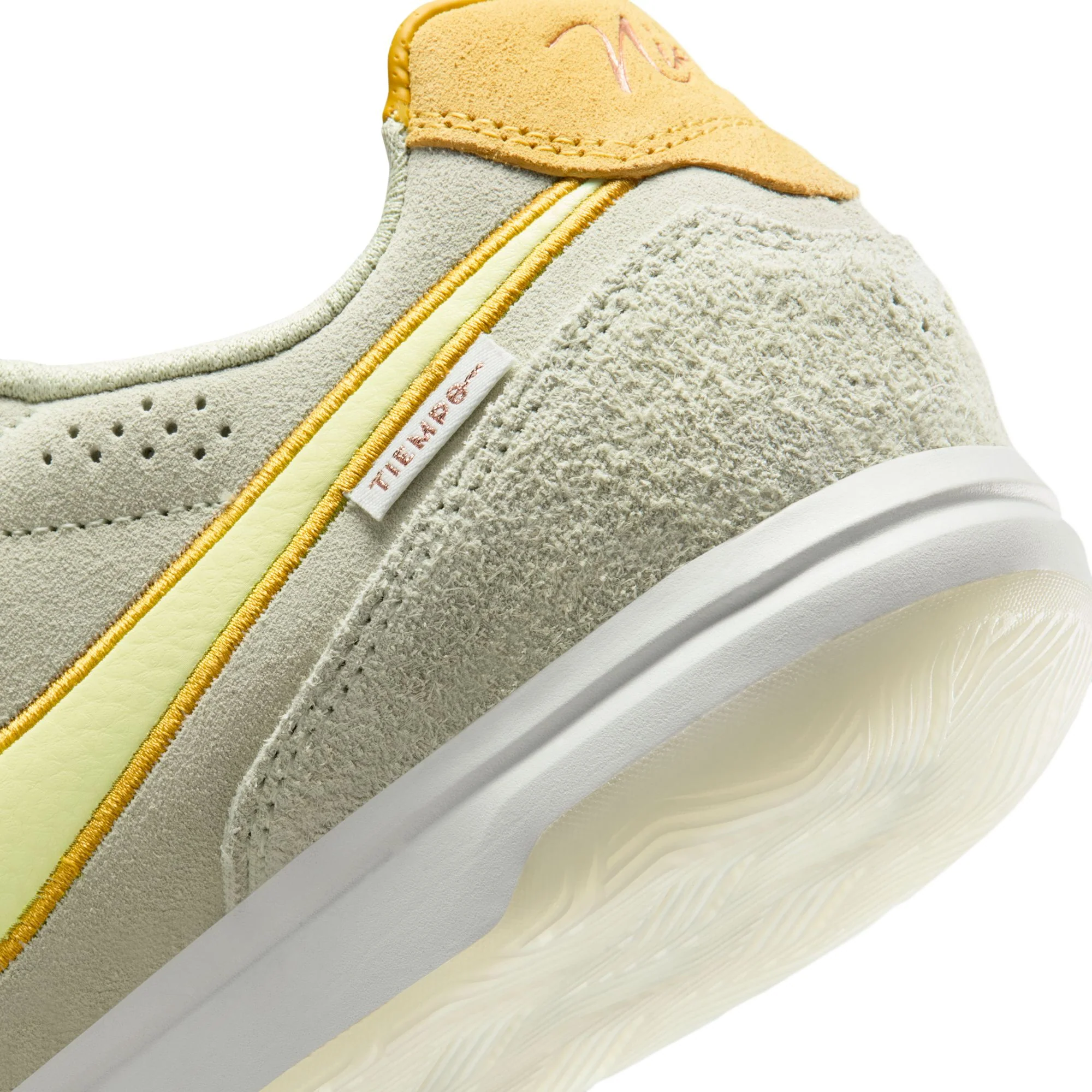 Nike Tiempo Streetgato LE Indoor Soccer Shoes-  Olive Aura/Light Liquid Lime - Image 9