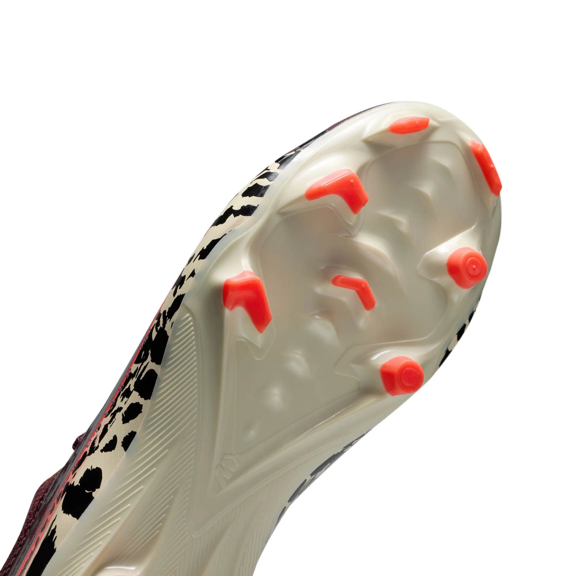 Nike United Junior Mercurial Vapor 16 Academy FG Firm Ground Low-Top Soccer Cleats- Burgundy Crush/Metallic Silver - Image 9