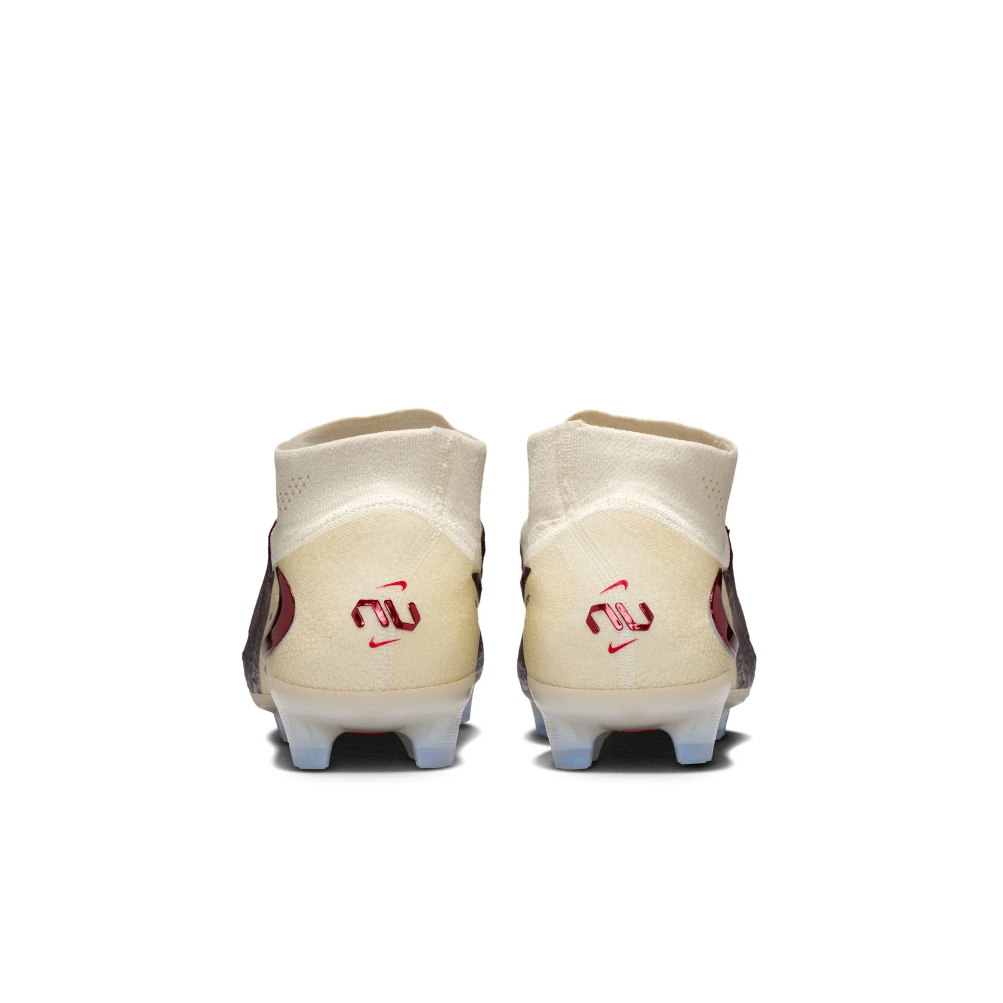 Nike United Phantom 6 High Elite FG Firm Ground Soccer Cleats - Burgundy Crush/University Red/Fossil - Image 5
