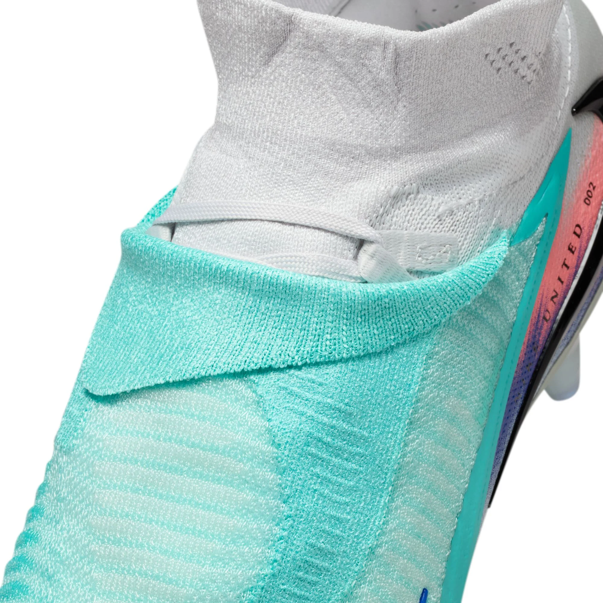 Nike United Phantom 6 High Elite FG Firm Ground Soccer Cleats- Pistachio Frost/Hyper Orange - Image 10