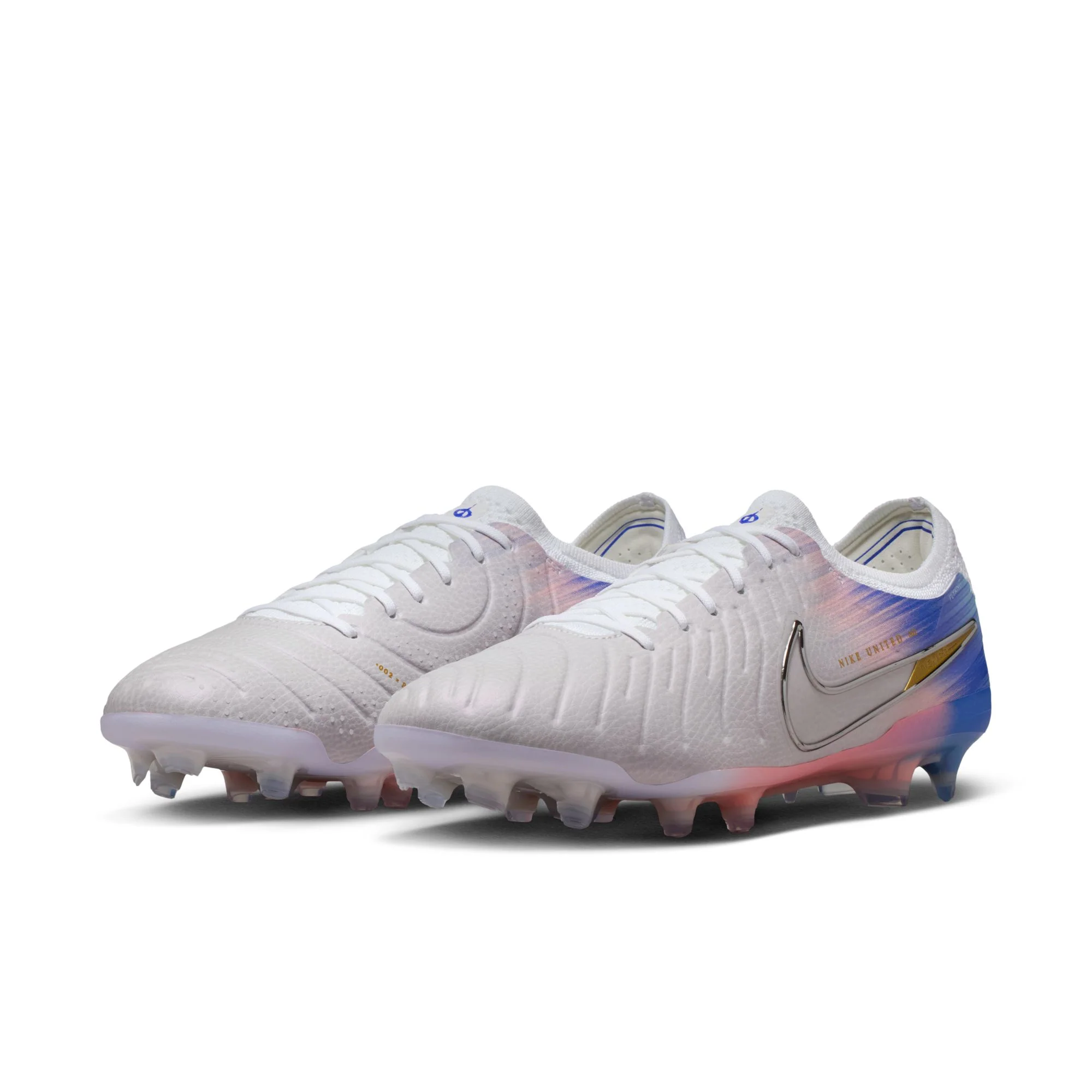 Nike United Tiempo Legend 10 Elite FG Firm Ground Soccer Cleat -  Vast Grey/Racer Blue - Image 3