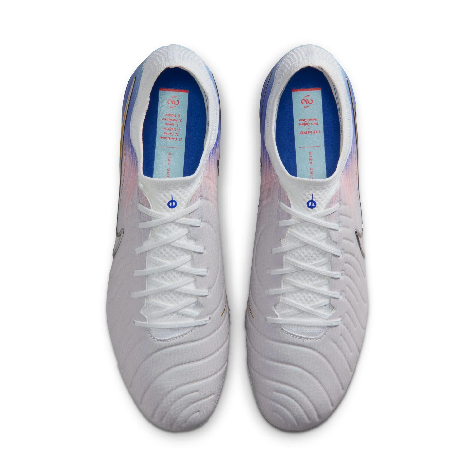 Nike United Tiempo Legend 10 Elite FG Firm Ground Soccer Cleat -  Vast Grey/Racer Blue - Image 4