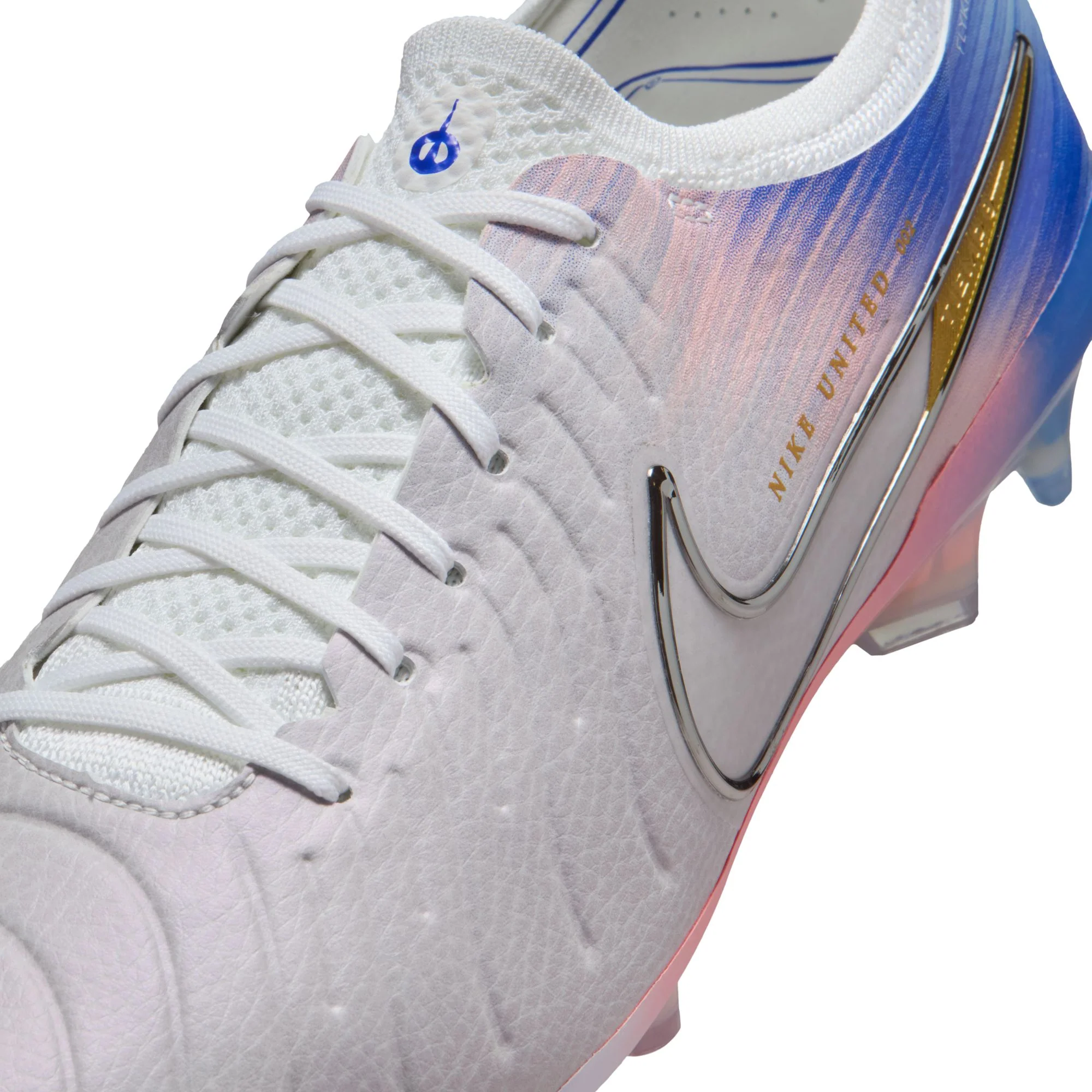 Nike United Tiempo Legend 10 Elite FG Firm Ground Soccer Cleat -  Vast Grey/Racer Blue - Image 8