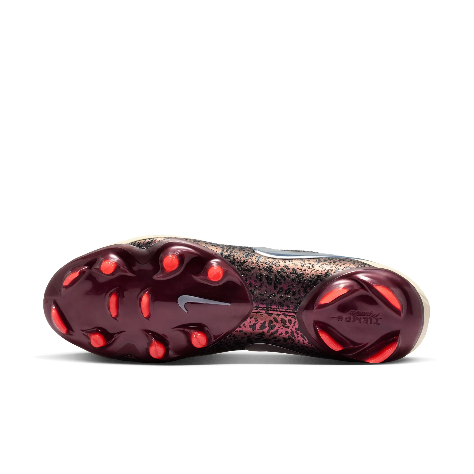 Nike United Tiempo Maestro Elite Firm-Ground Soccer Cleats- Fossil/Metallic Silver/ Burgundy Crush - Image 6