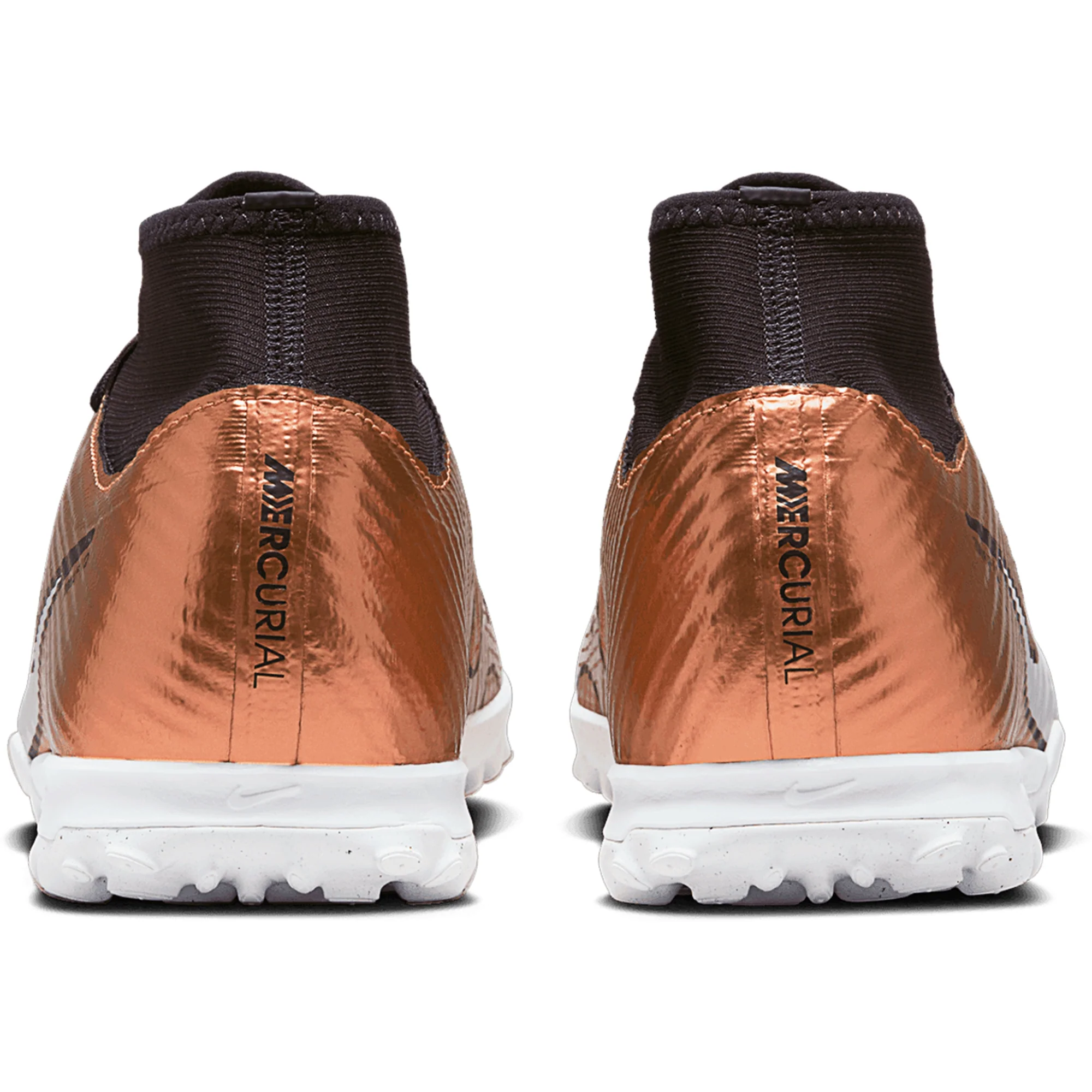Nike Zoom Mercurial Superfly 9 Academy Q TF Turf Soccer Shoes - MetallicCopper - Image 5