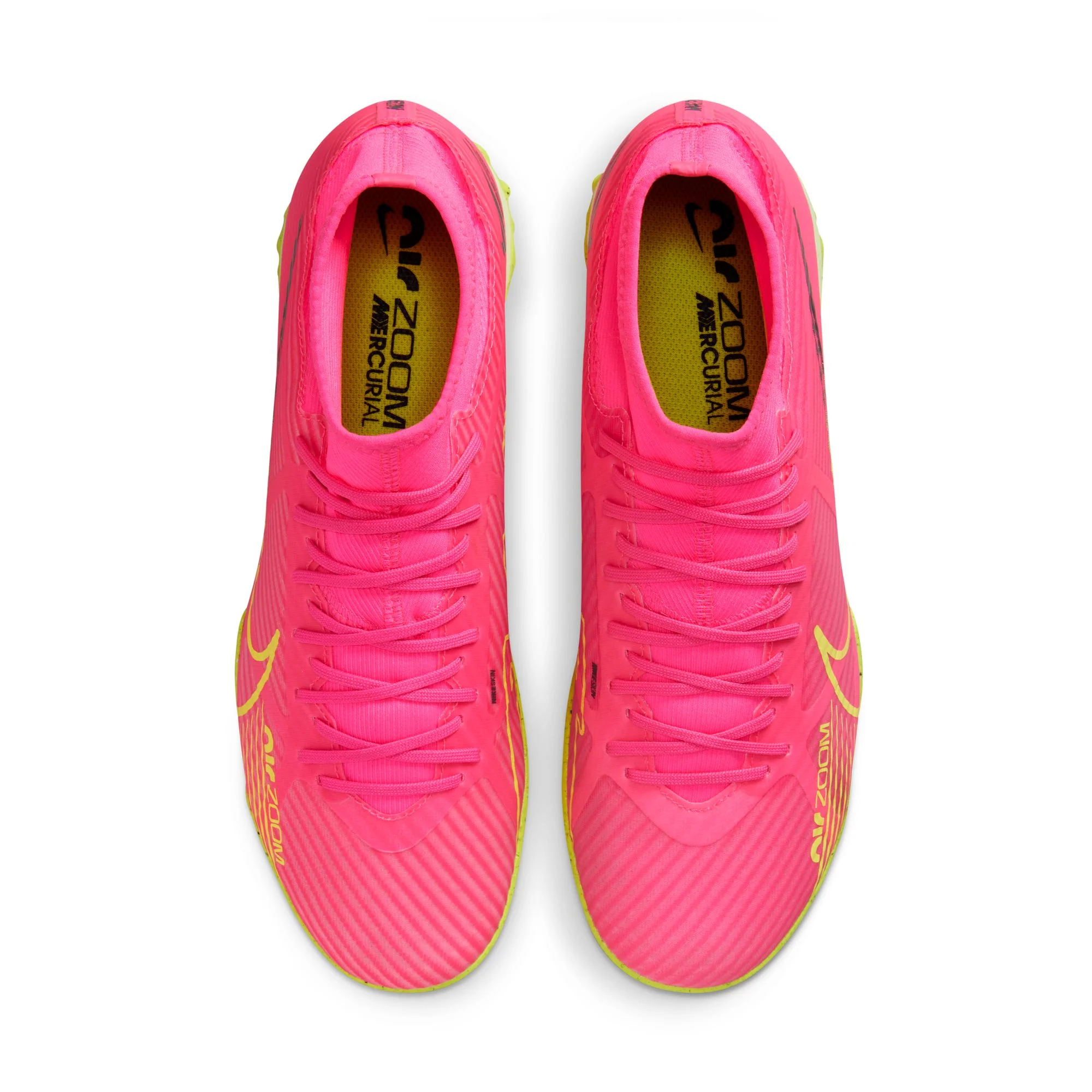 Nike Zoom Mercurial Superfly 9 Academy TF Turf Soccer Shoes - PinkBlast/Volt/Grey - Image 3