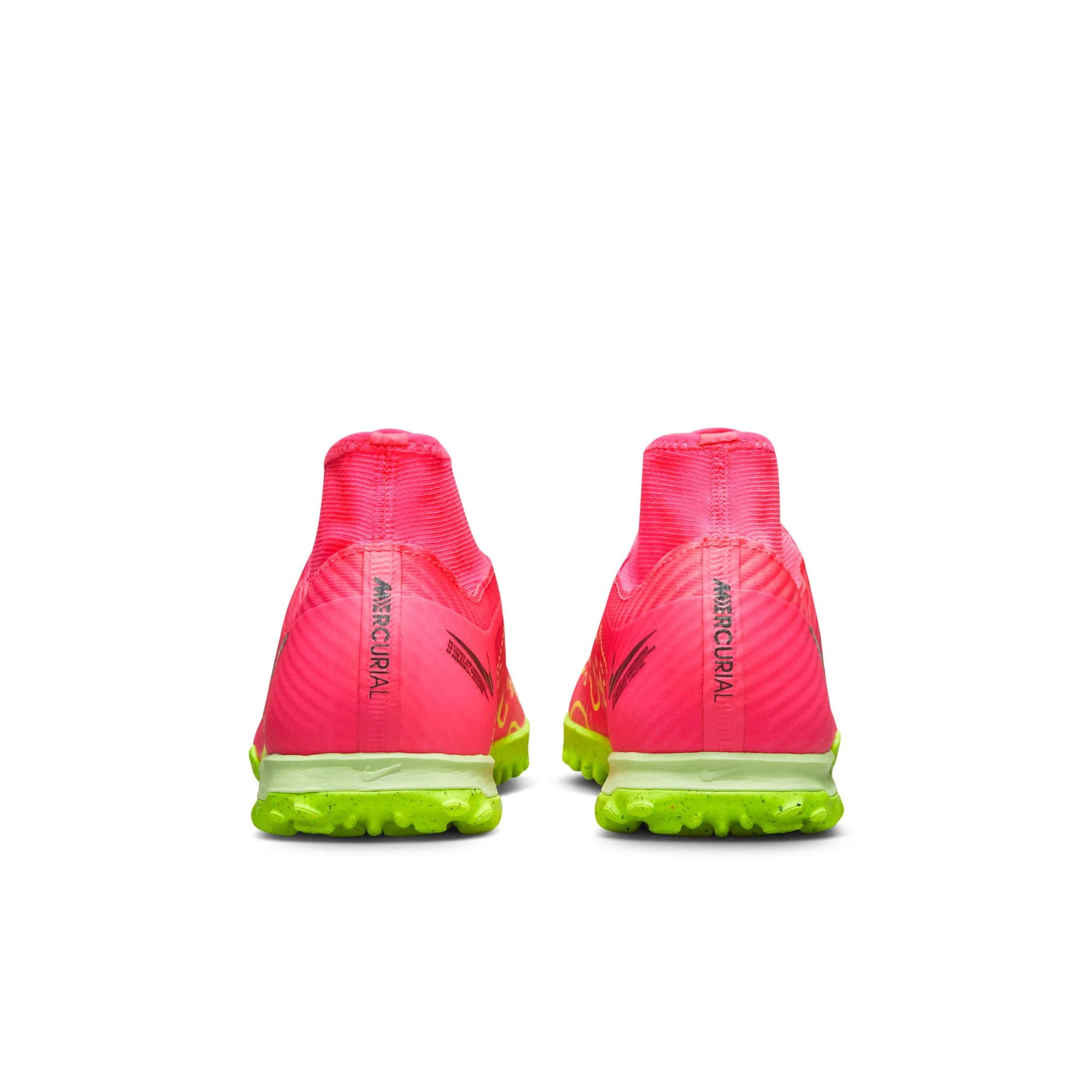 Nike Zoom Mercurial Superfly 9 Academy TF Turf Soccer Shoes - PinkBlast/Volt/Grey - Image 5