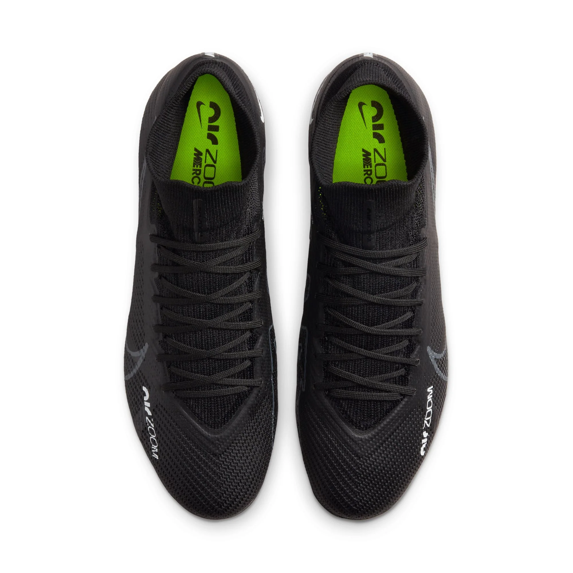 Nike Zoom Mercurial Superfly 9 Pro FG Firm Ground Soccer Cleats - Black/Summit White/Volt/Dark Smoke Grey - Image 3