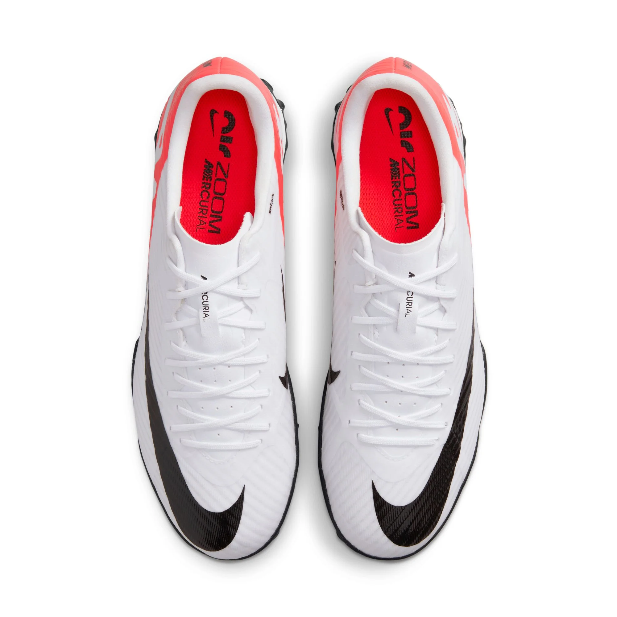 Nike Zoom Mercurial Vapor 15 Academy TF Turf Soccer Shoes - Crimson/White/Black - Image 3