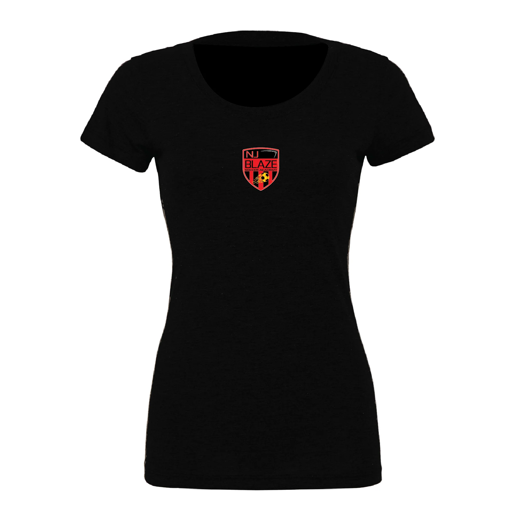NJ Blaze (Patch) Bella + Canvas Short Sleeve Triblend T-Shirt Solid Black - Image 3