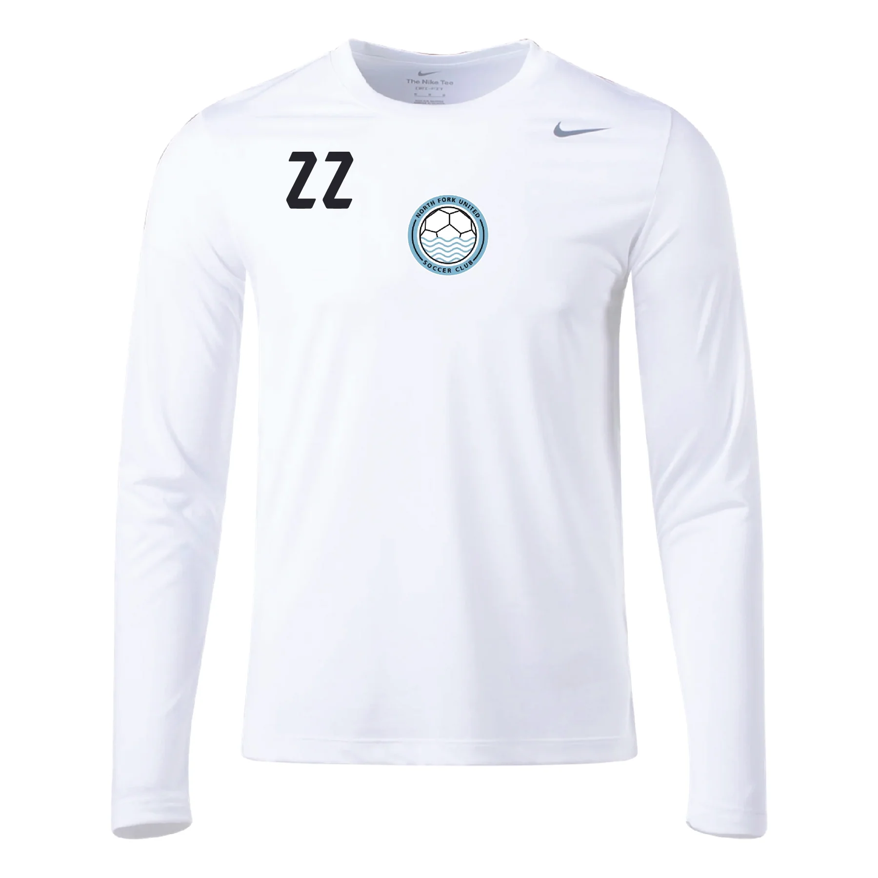 North Fork United Soccer Club Nike Legend Long Sleeve Shirt White