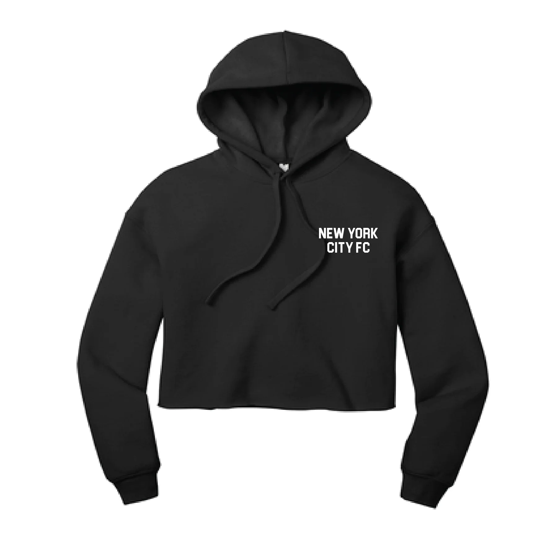 NYCFC City Roots Bella+Canvas Lifestyle Crop Hoodie Black