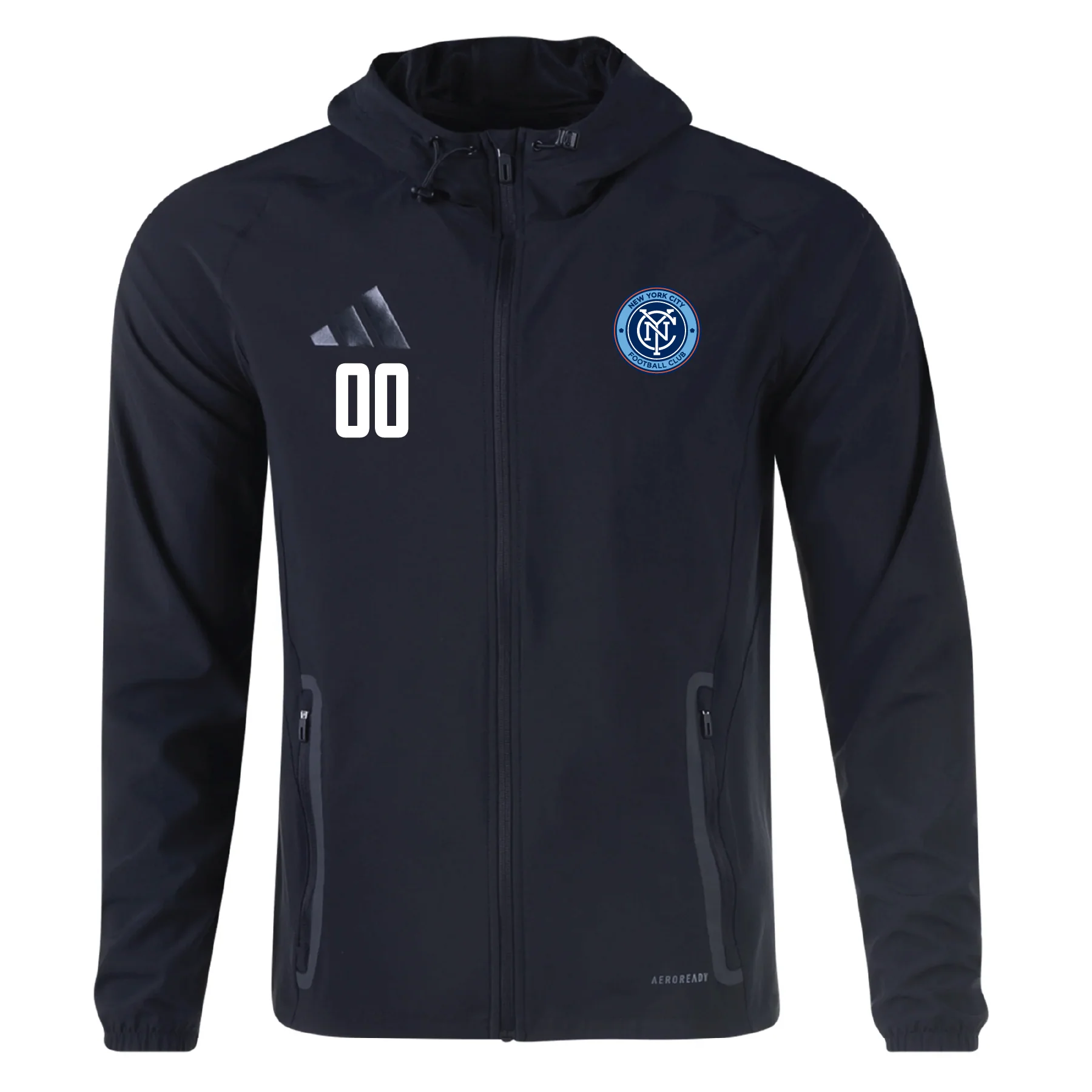 NYCFC Talent Centers Year-Round Program adidas Tiro 25 Comp Hi-Vis Jacket Black