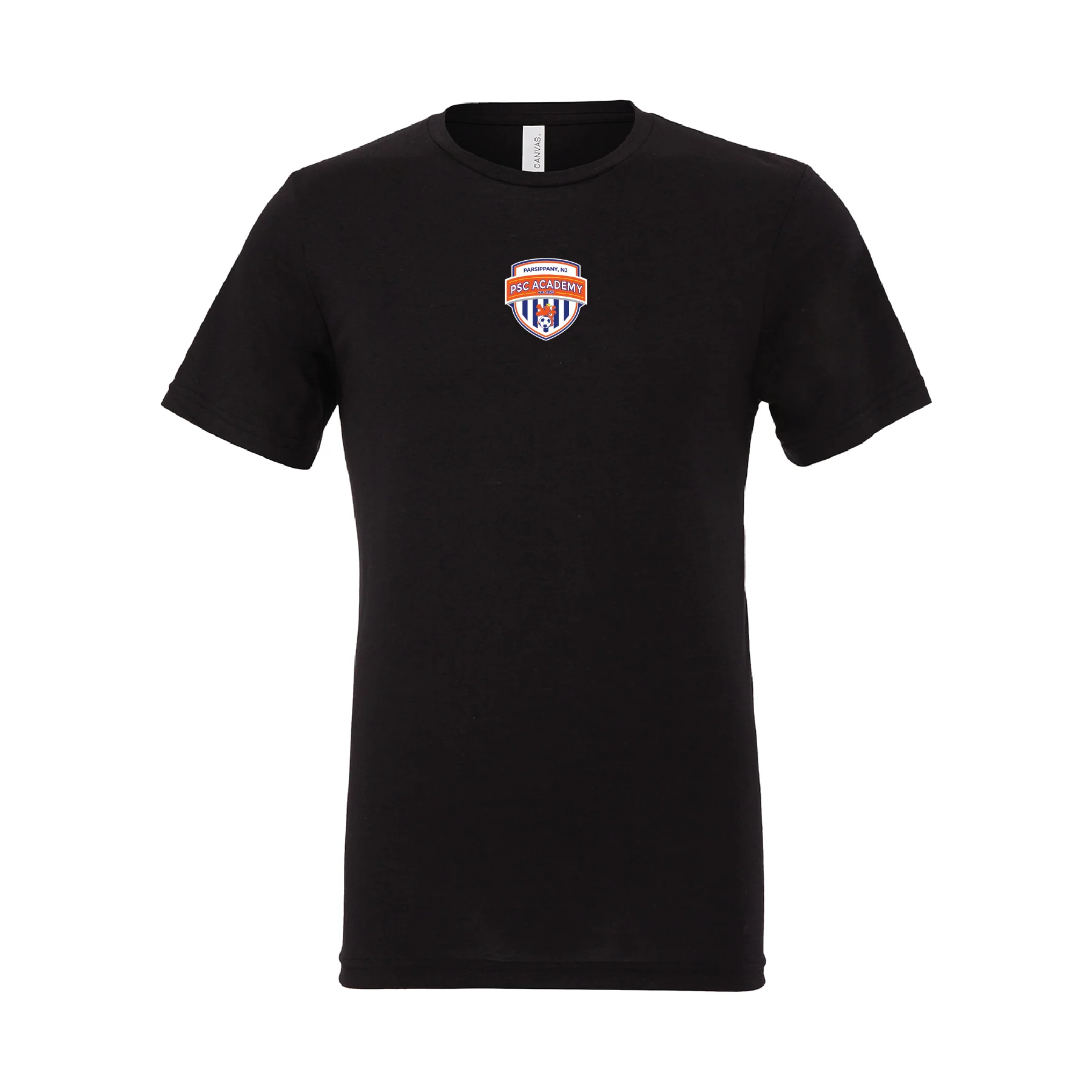 Parsippany SC Academy Seniors (Patch) Bella + Canvas Short Sleeve Triblend T-Shirt Solid Black