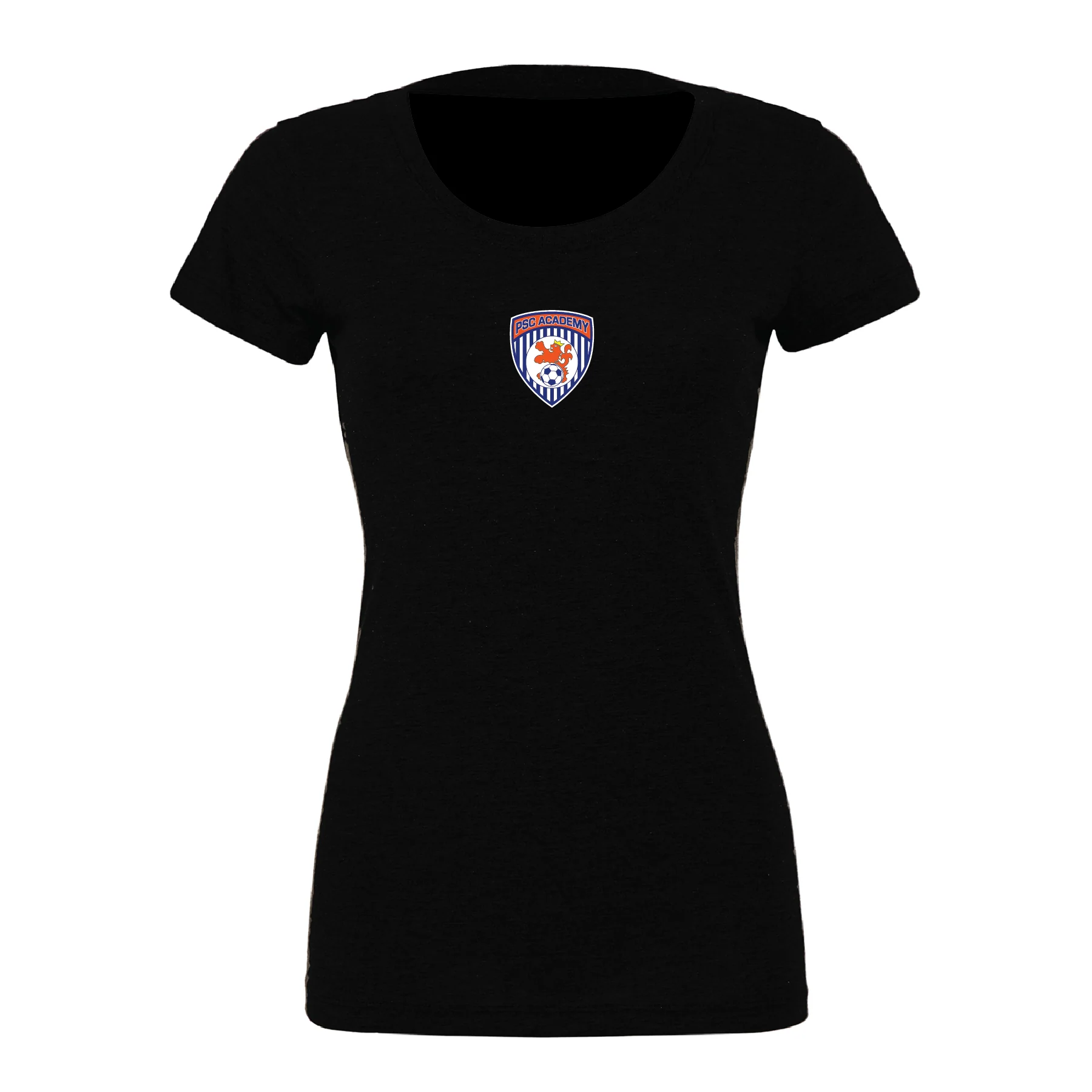 Parsippany SC Travel (Patch) Bella + Canvas Short Sleeve Triblend T-Shirt Solid Black - Image 3