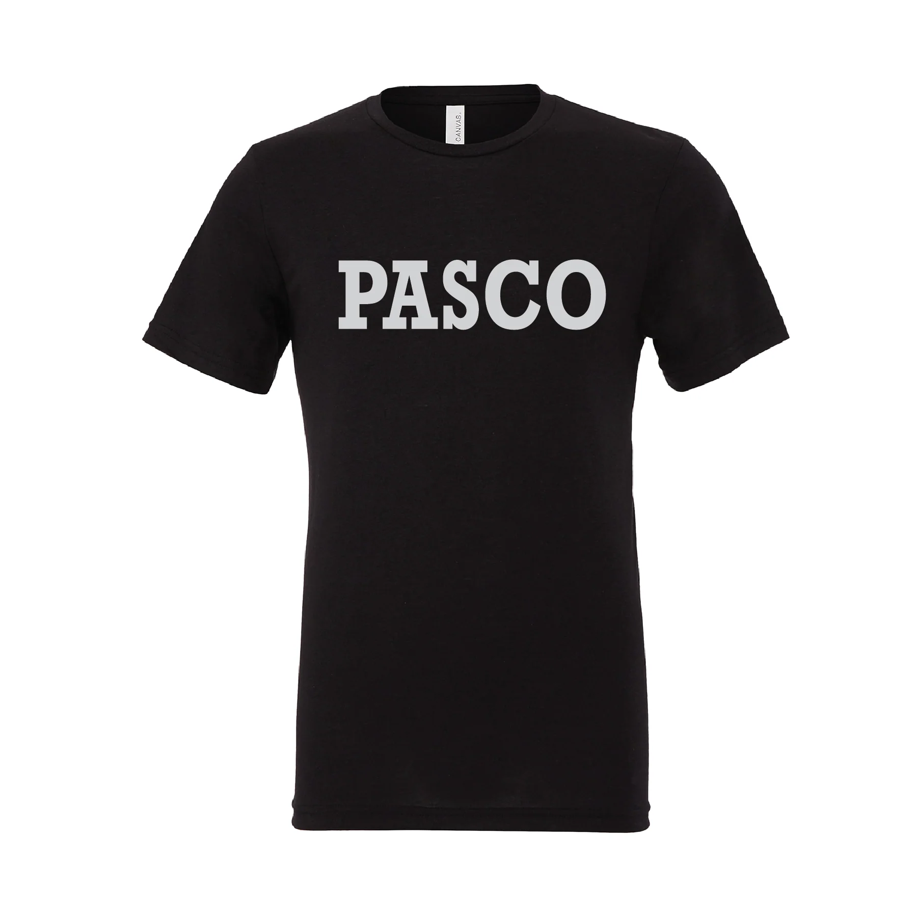PASCO (Club Name) Bella + Canvas Short Sleeve Triblend T-Shirt Solid Black