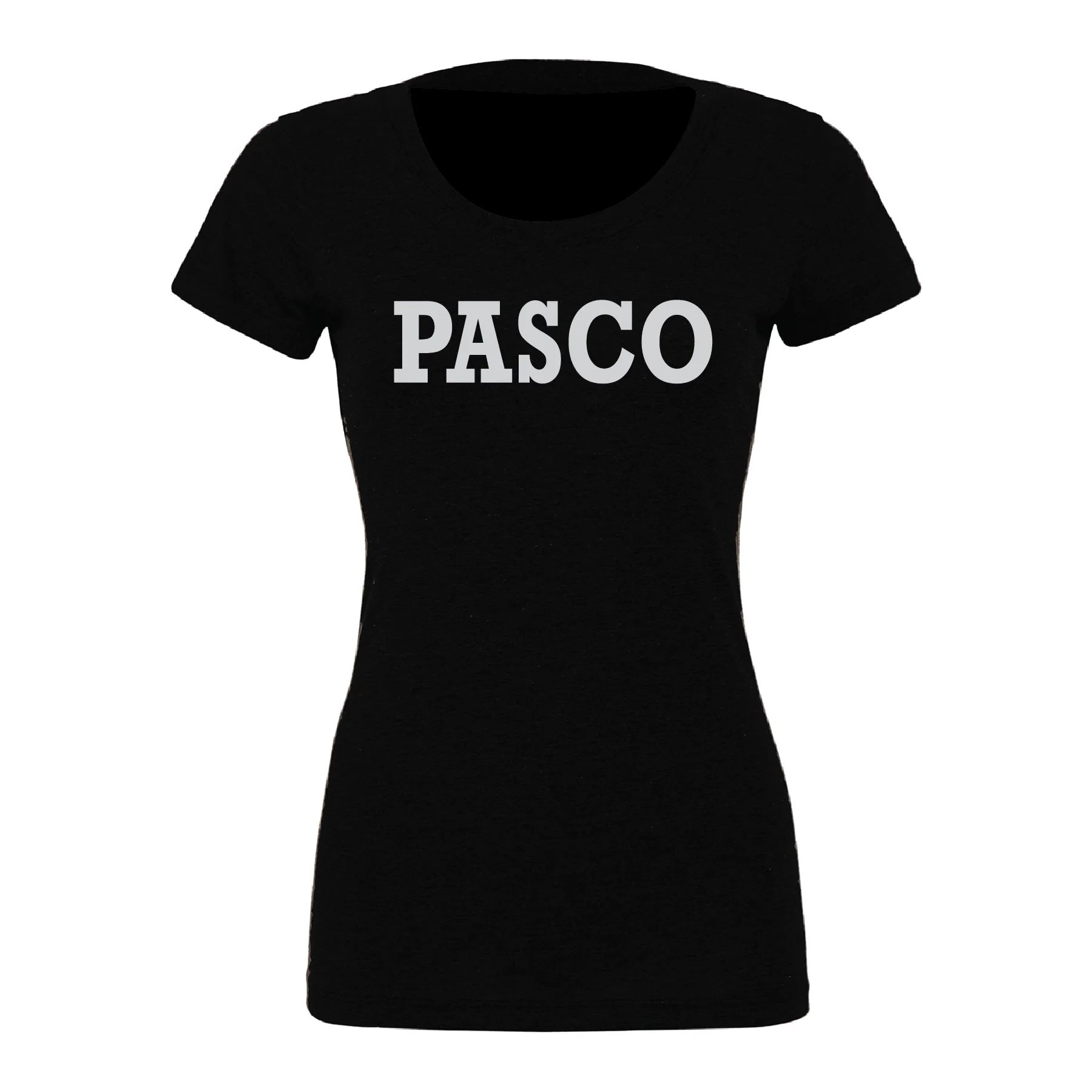 PASCO (Club Name) Bella + Canvas Short Sleeve Triblend T-Shirt Solid Black - Image 3