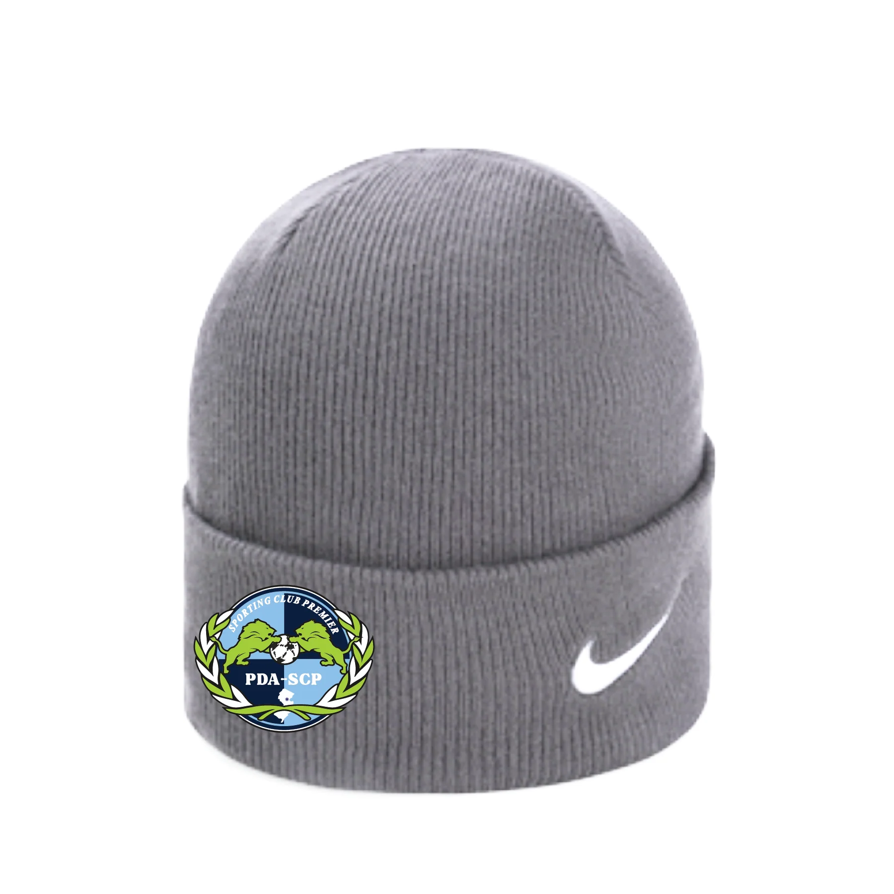 PDA SCP Sparta Girls 2011 and Older Nike Knit Cuff Beanie Grey