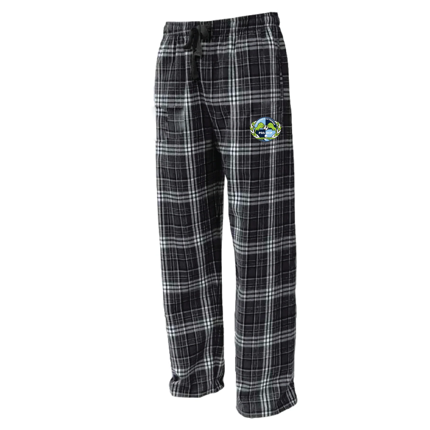 PDA SCP Sparta FAN Flannel Plaid Pajama Pant Black/White