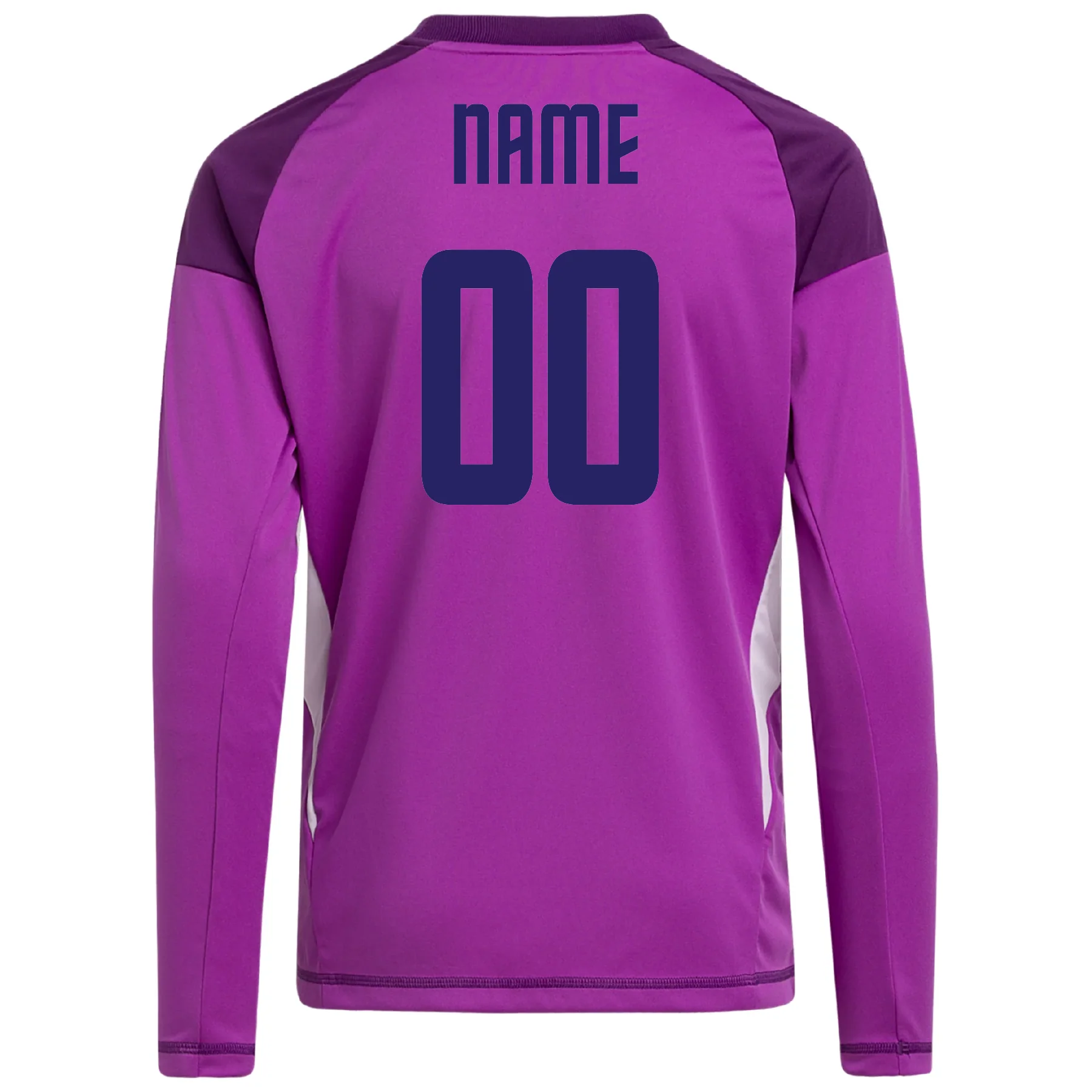 Pequannock adidas Tiro 25 Comp LS GK Jersey Purple - Image 2