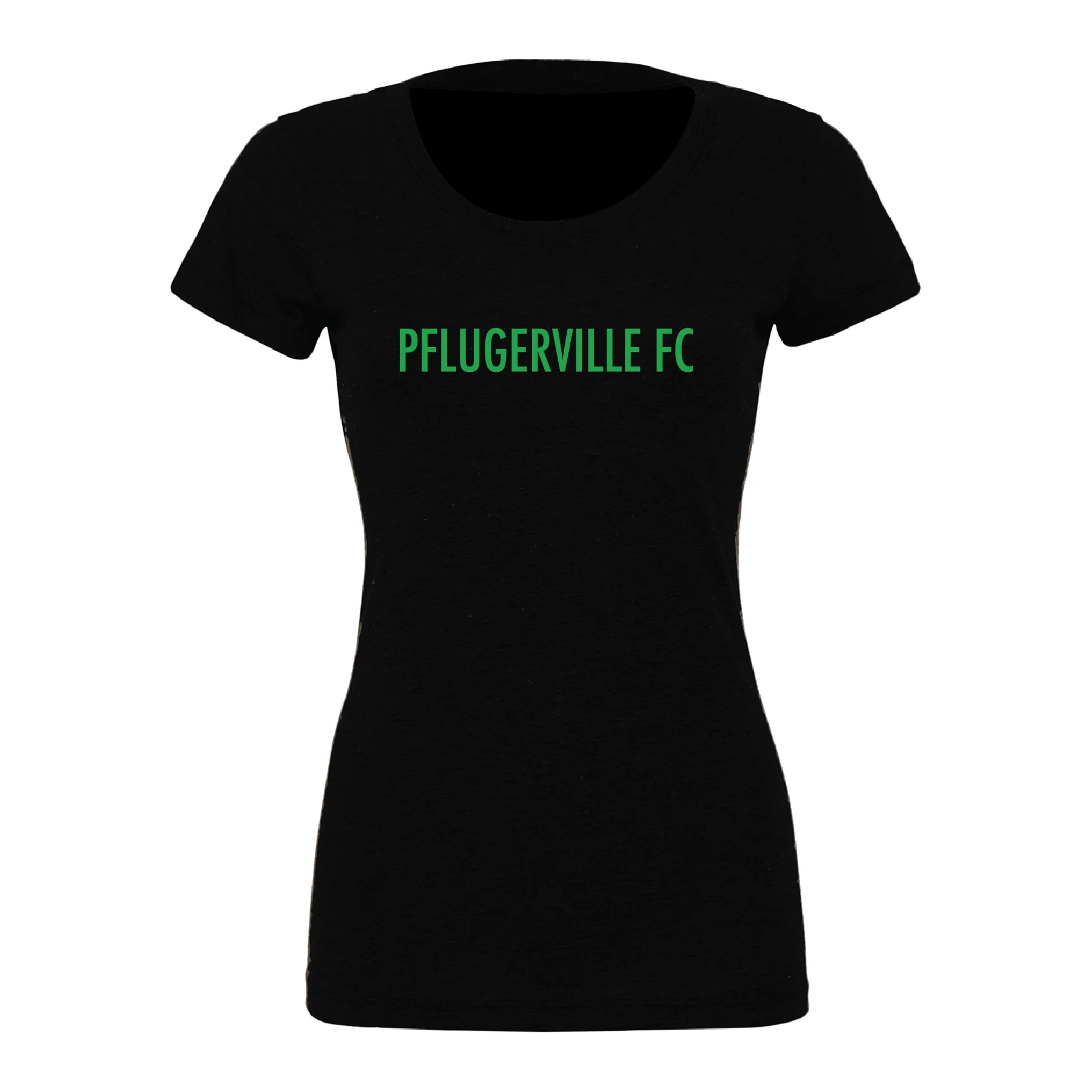 Pflugerville FC (Club Name) Bella + Canvas Short Sleeve Triblend T-Shirt Black - Image 3