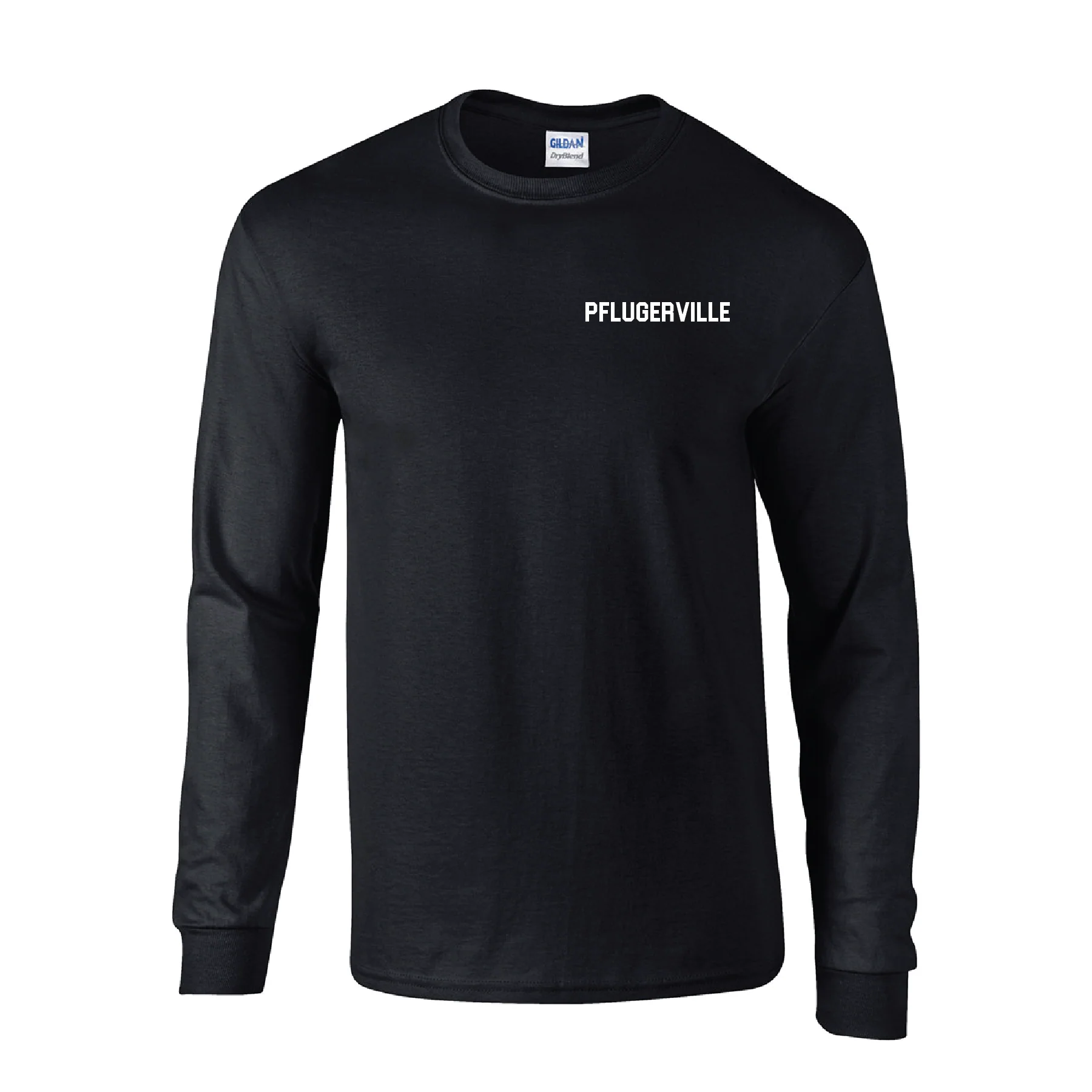 Pflugerville FC Gildan LS Lifestyle T-Shirt Black
