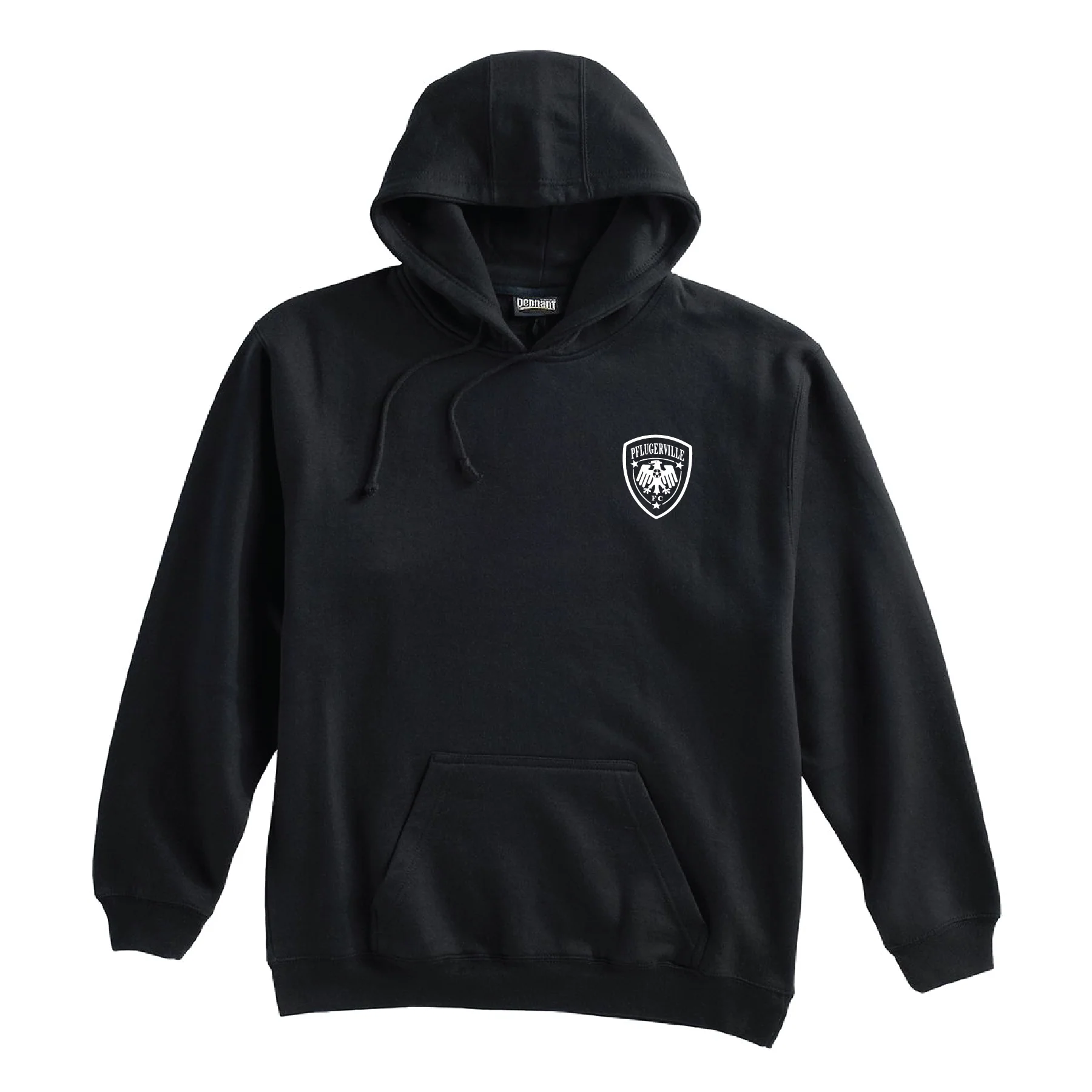 Pflugerville FC FAN (Patch) Pennant Super 10 Hoodie Black