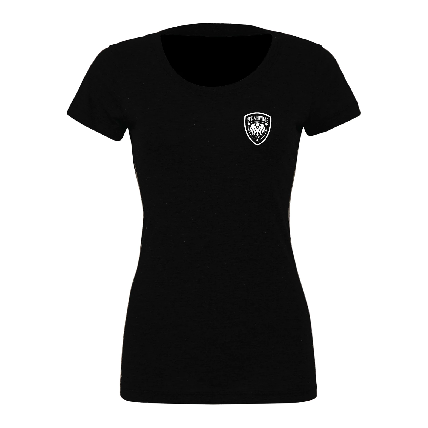 Pflugerville FC (Patch) Bella + Canvas Short Sleeve Triblend T-Shirt Black - Image 3