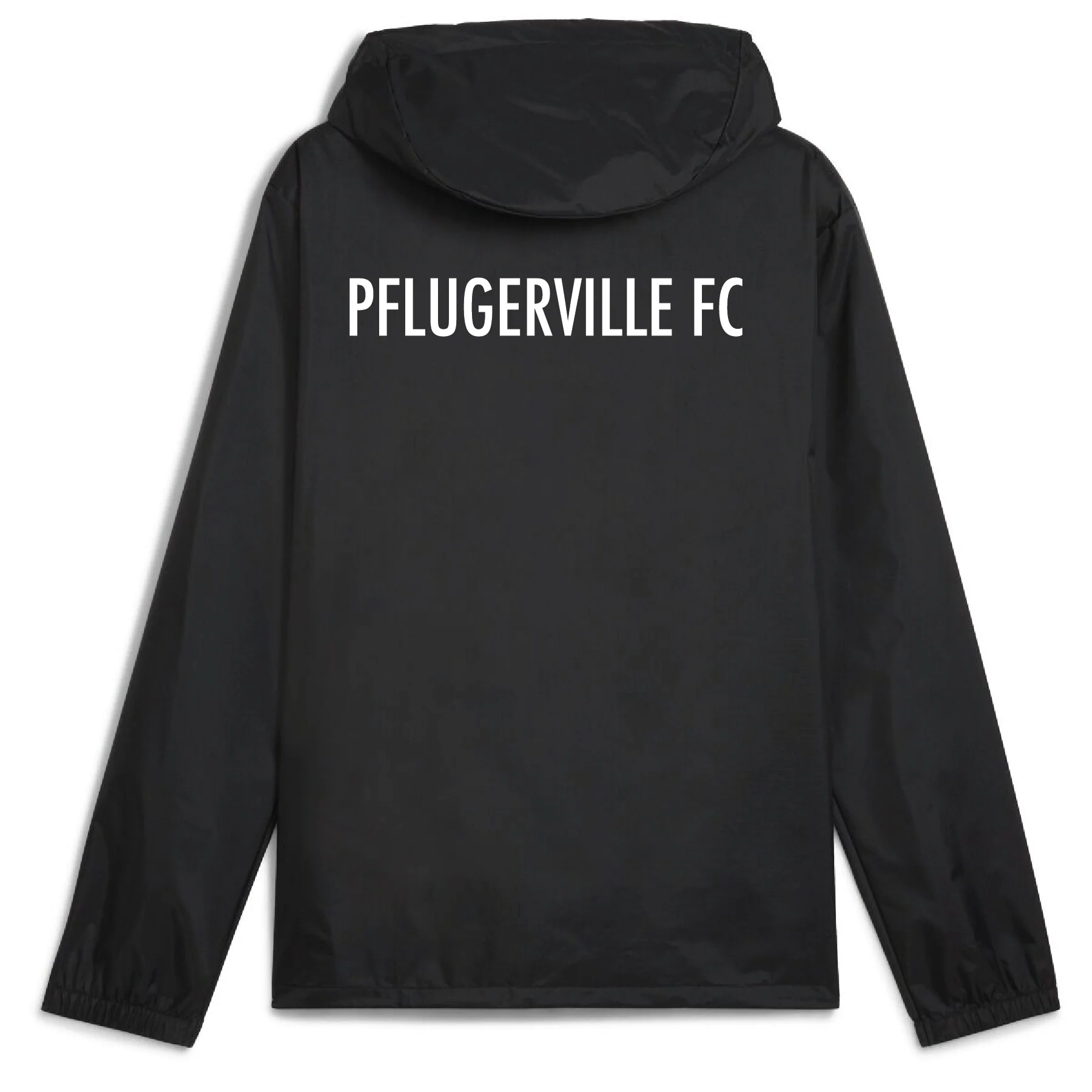 Pflugerville FC Puma Additions All Weather Jacket Black - Image 2