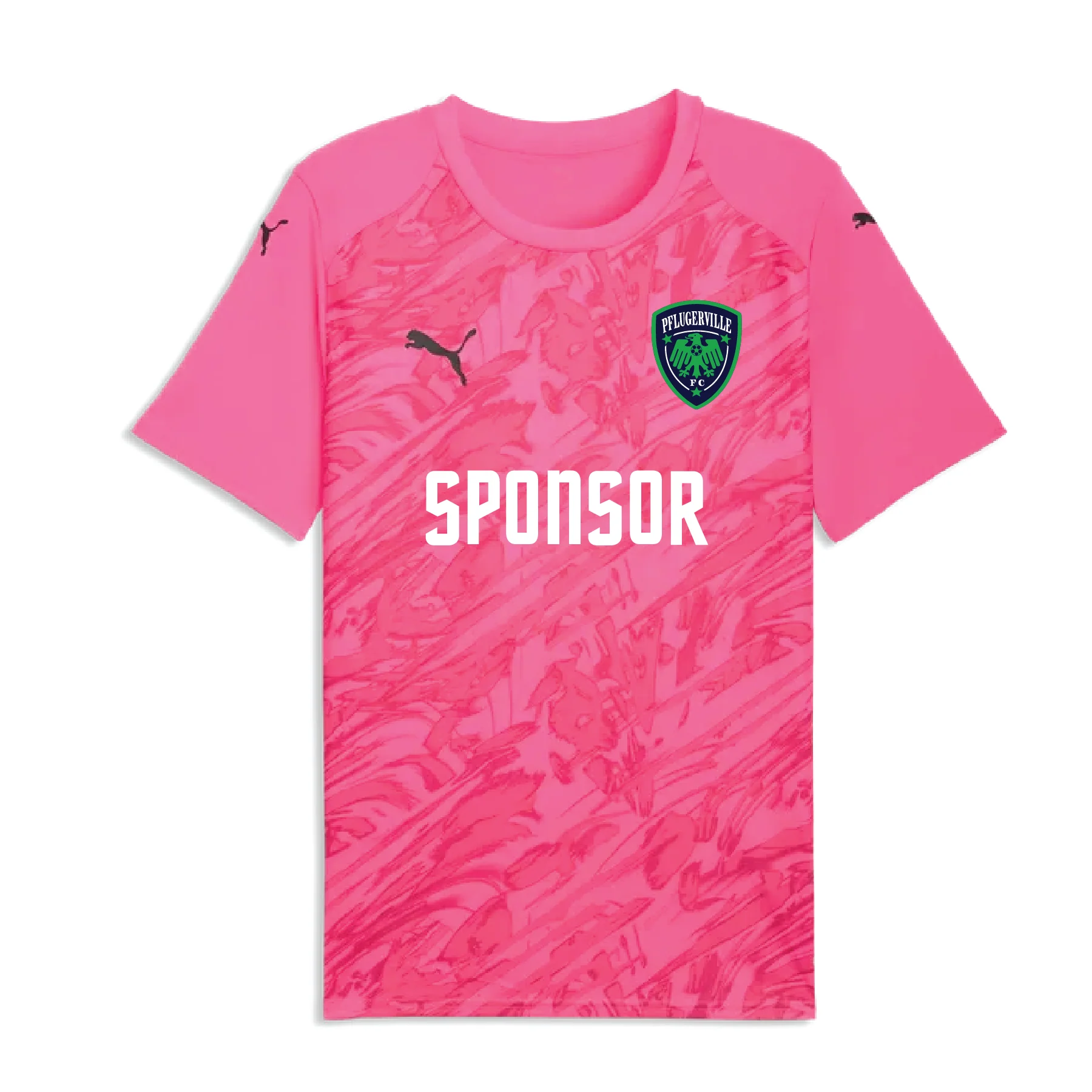 Pflugerville FC Puma Final Graphic Goalkeeper Jersey Fluro Pink