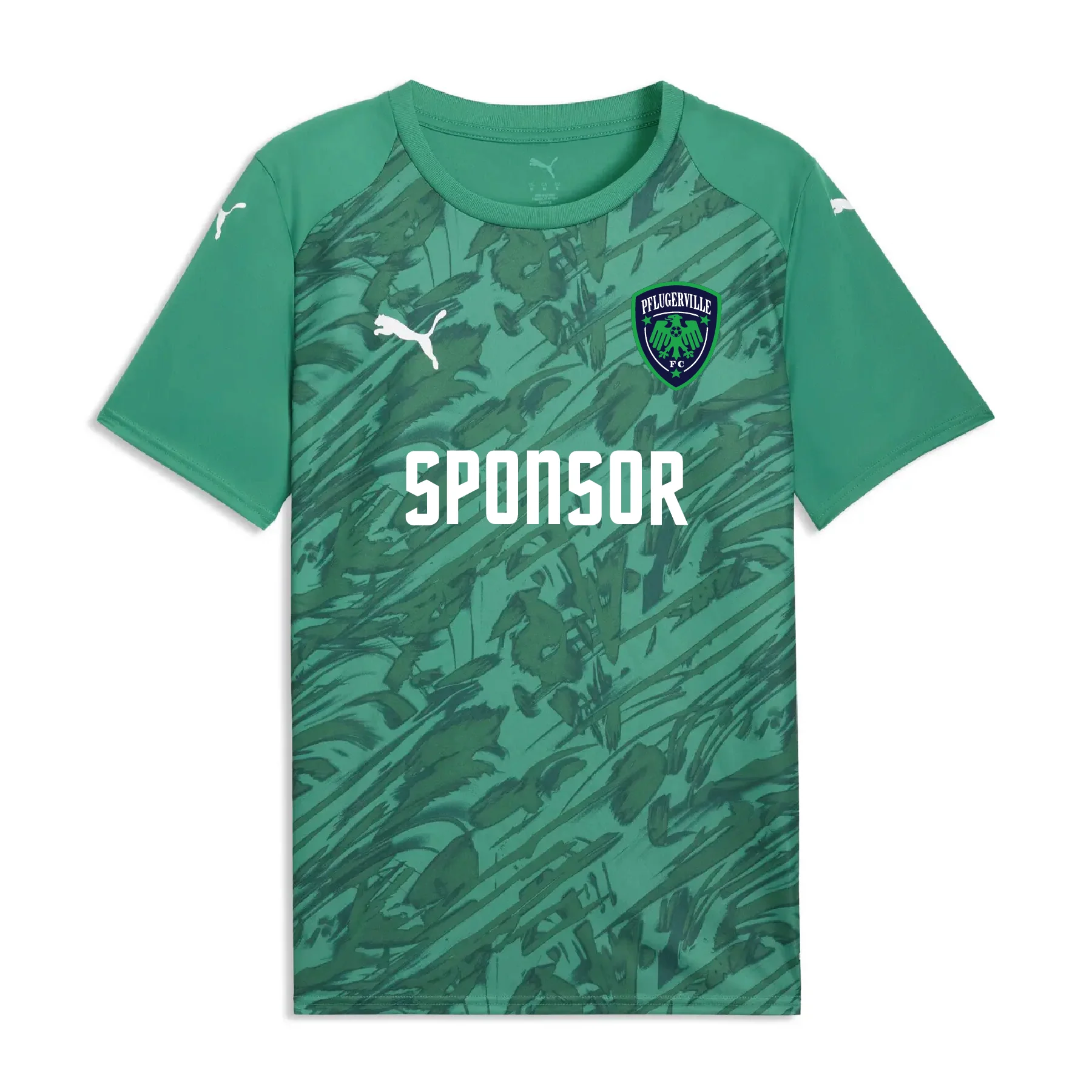 Pflugerville FC Puma Final Graphic Jersey Green