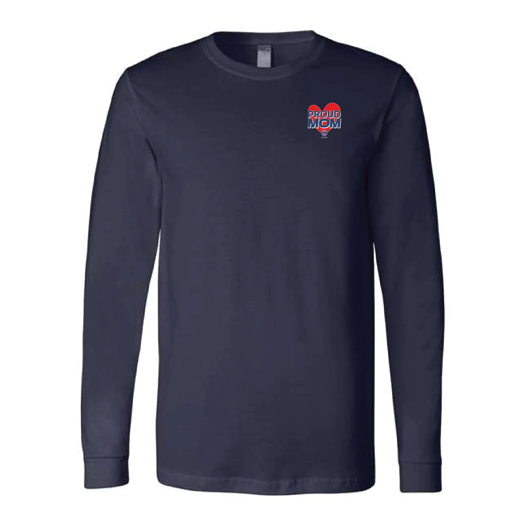 PSG Academy Dallas Proud Mom Long Sleeve Fan Shirt Navy