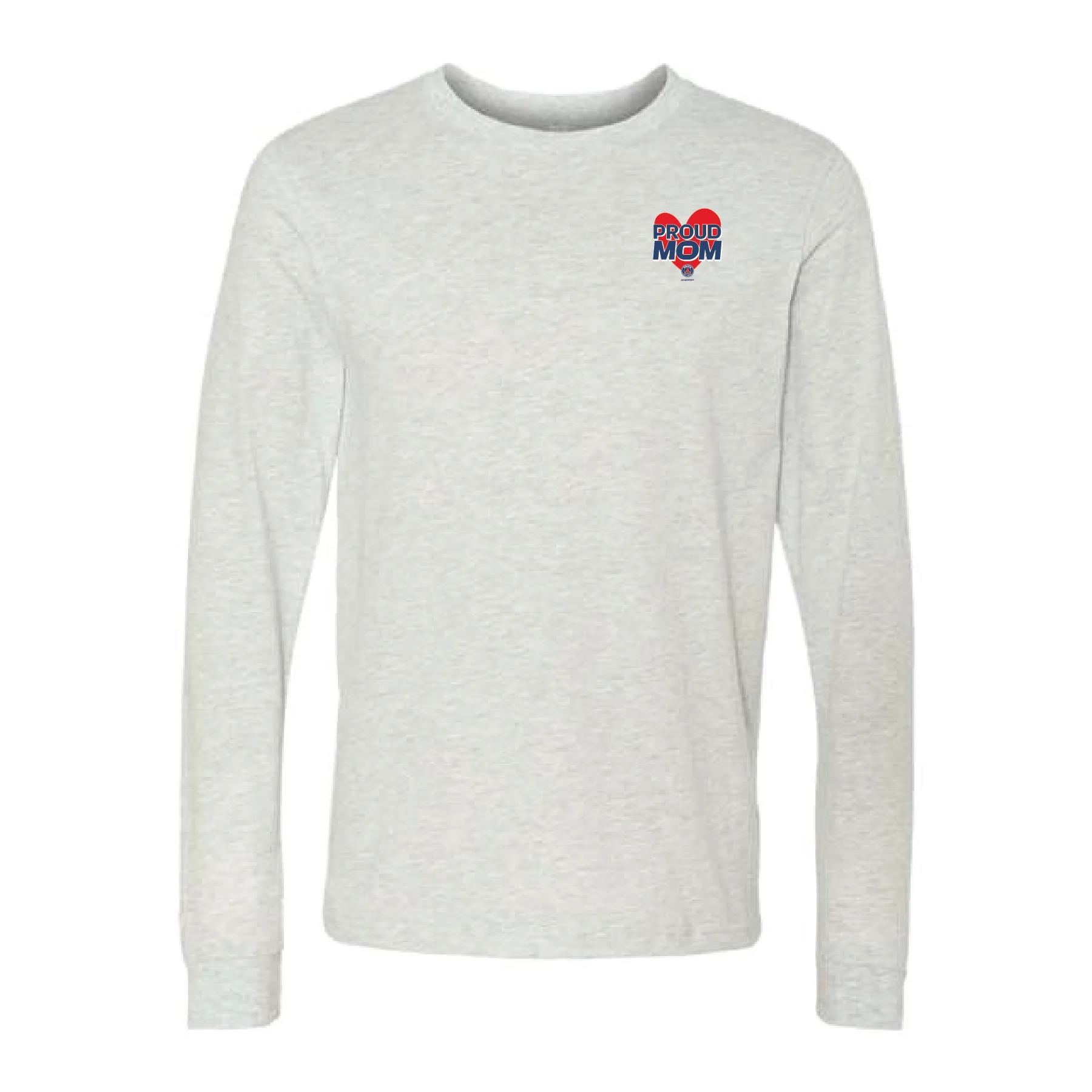 PSG Academy Dallas Proud Mom Long Sleeve T-Shirt Grey