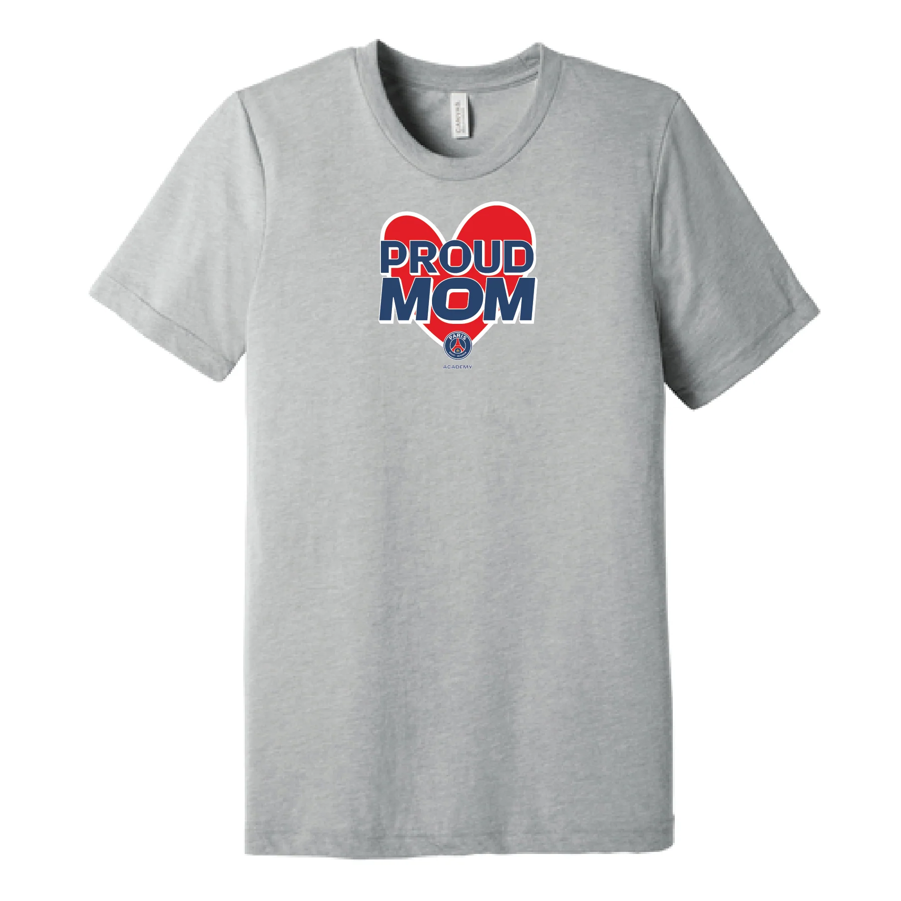PSG Academy Miami Proud Mom Short Sleeve T-Shirt Grey
