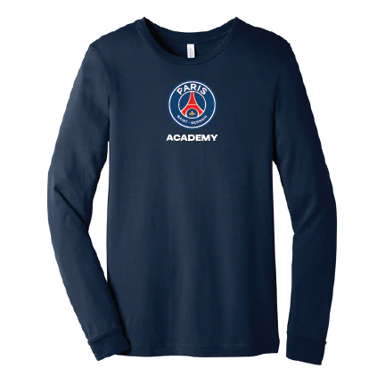 PSG Academy British Columbia Supporters Long Sleeve Fan Shirt Navy