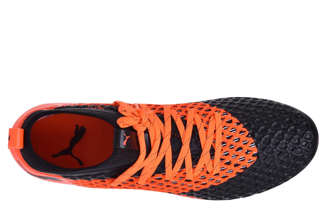 Puma FUTURE 2.2 NETFIT FG/AG Firm Ground Soccer Cleat - Black/Orange - Image 3