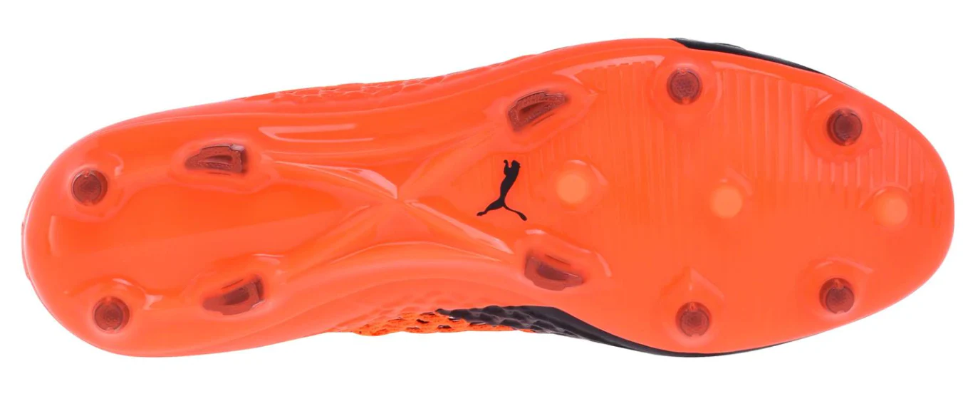 Puma FUTURE 2.2 NETFIT FG/AG Firm Ground Soccer Cleat - Black/Orange - Image 5