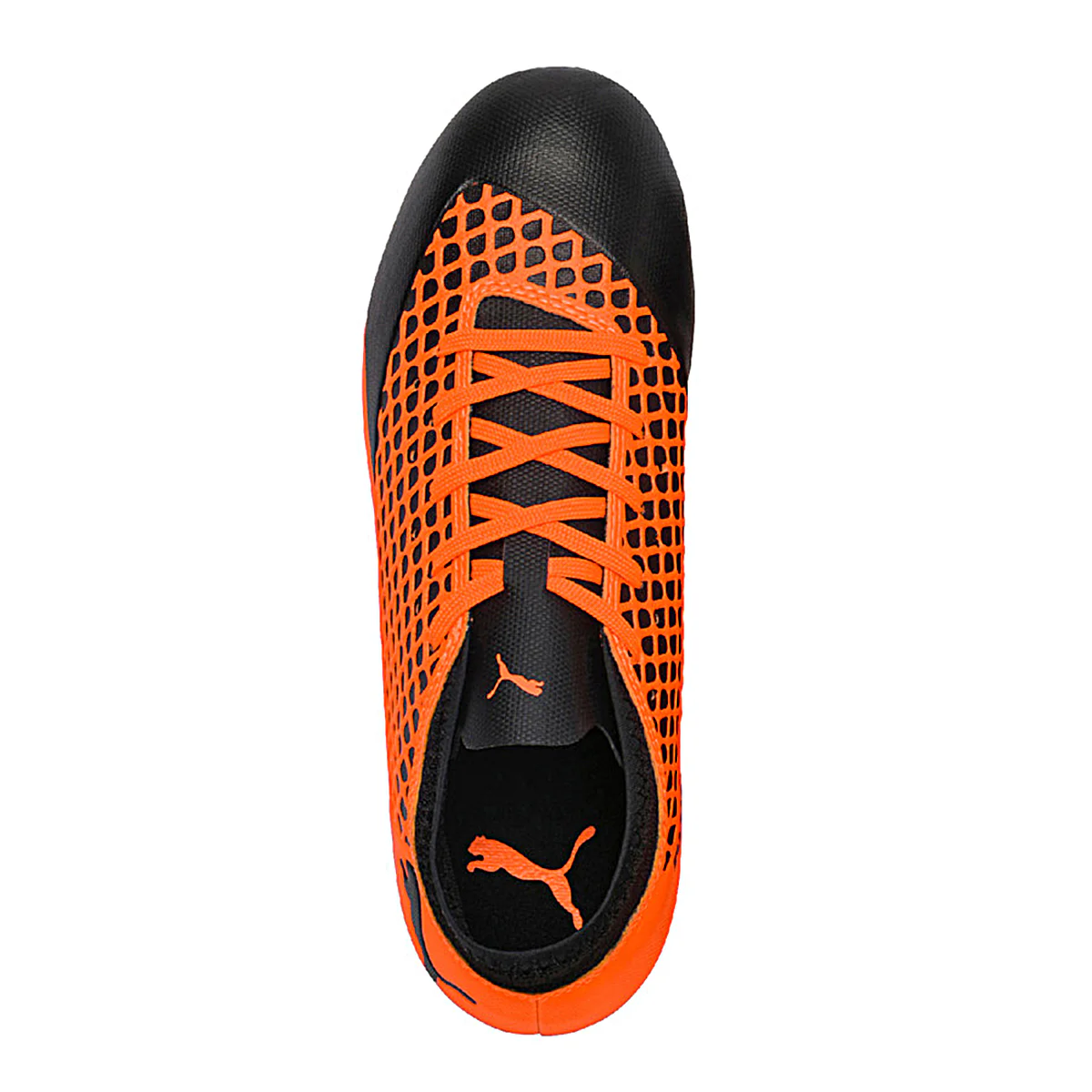 Puma FUTURE 2.4 FG/AG JR Firm Ground Junior Soccer Cleat- Black/Orange - Image 3
