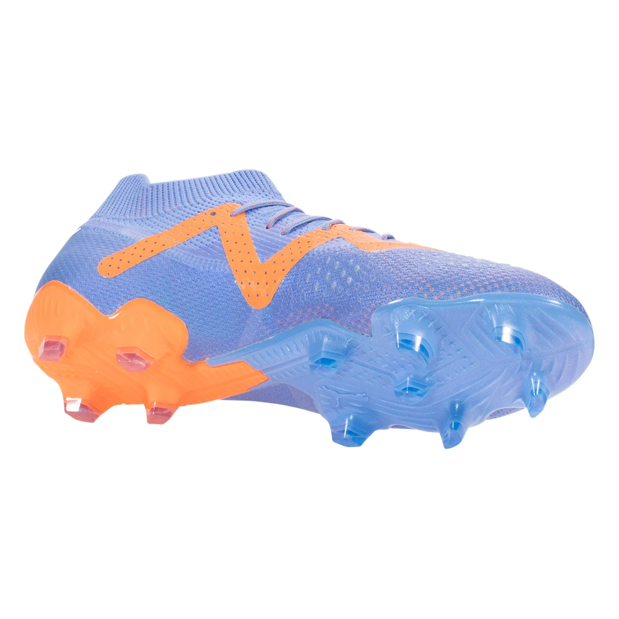 Puma Future Ultimate FG/AG Soccer Cleats - Blue/White/Orange - Image 7
