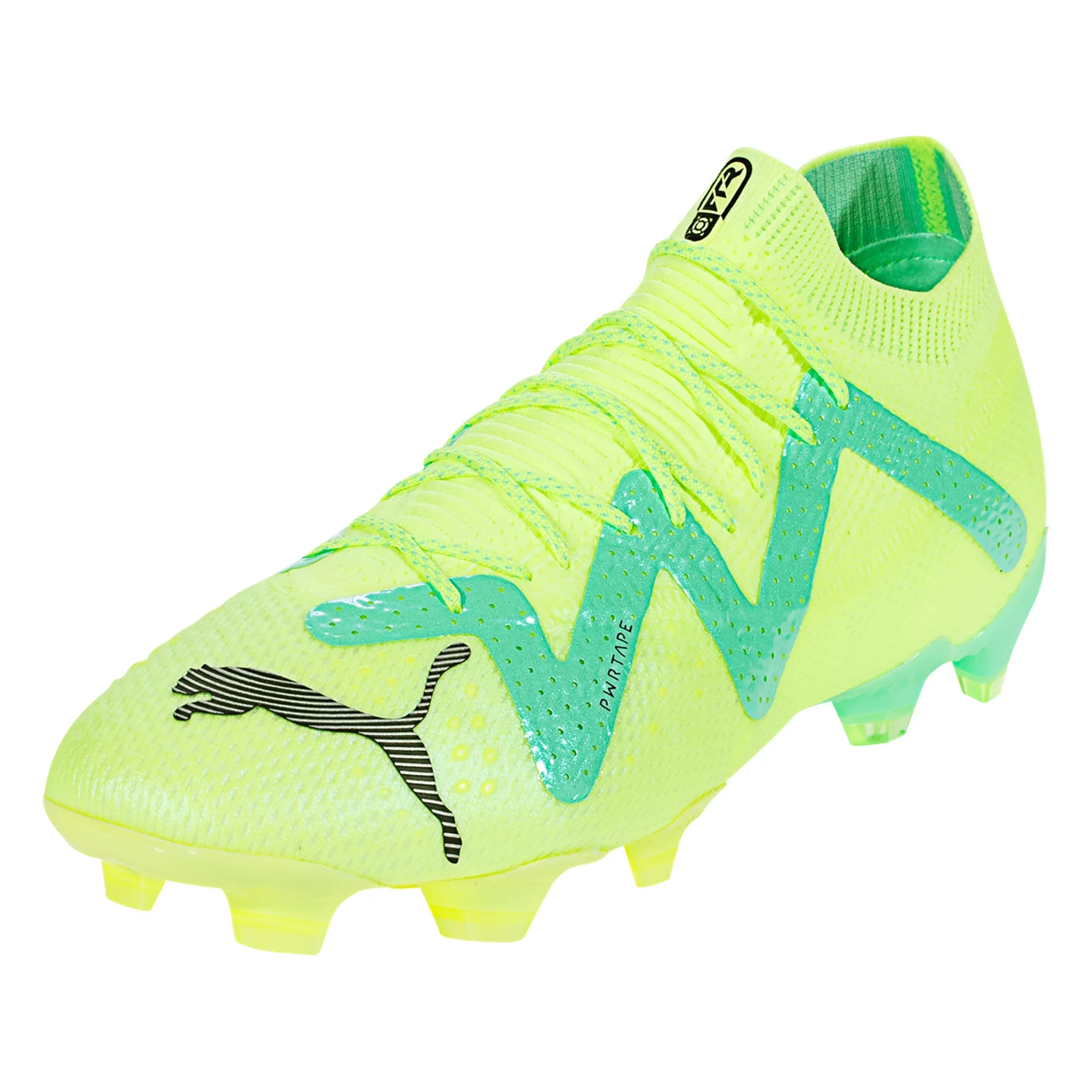 Puma Future Ultimate FG/AG Soccer Cleats - Yellow/Black/Peppermint - Image 4