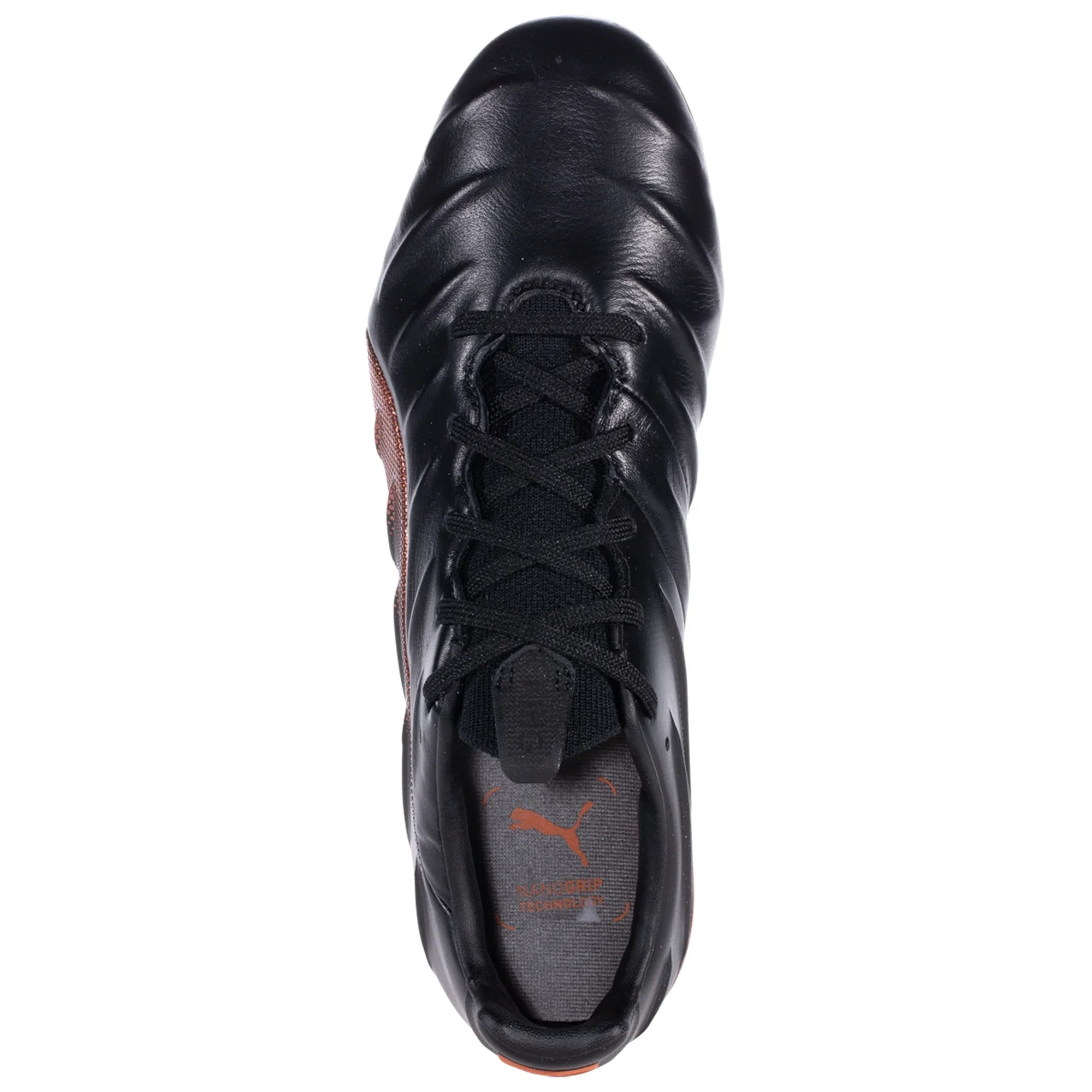 Puma King Platinum 21 Firm Ground Soccer Cleat - Black/Neon Citrus - Image 3