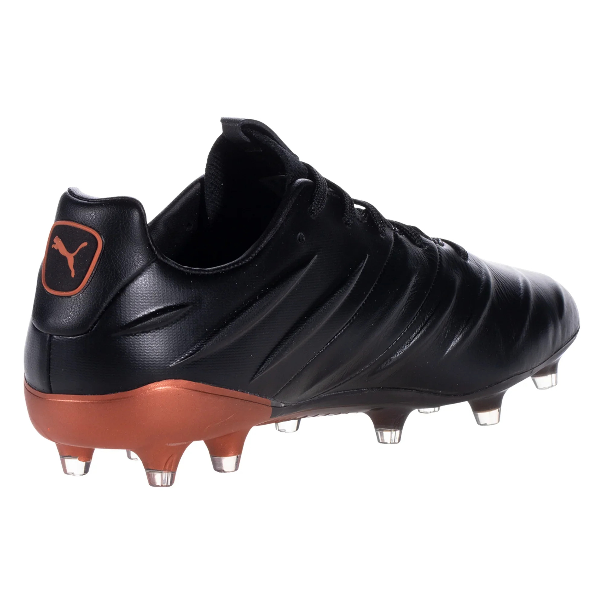Puma King Platinum 21 Firm Ground Soccer Cleat - Black/Neon Citrus - Image 5