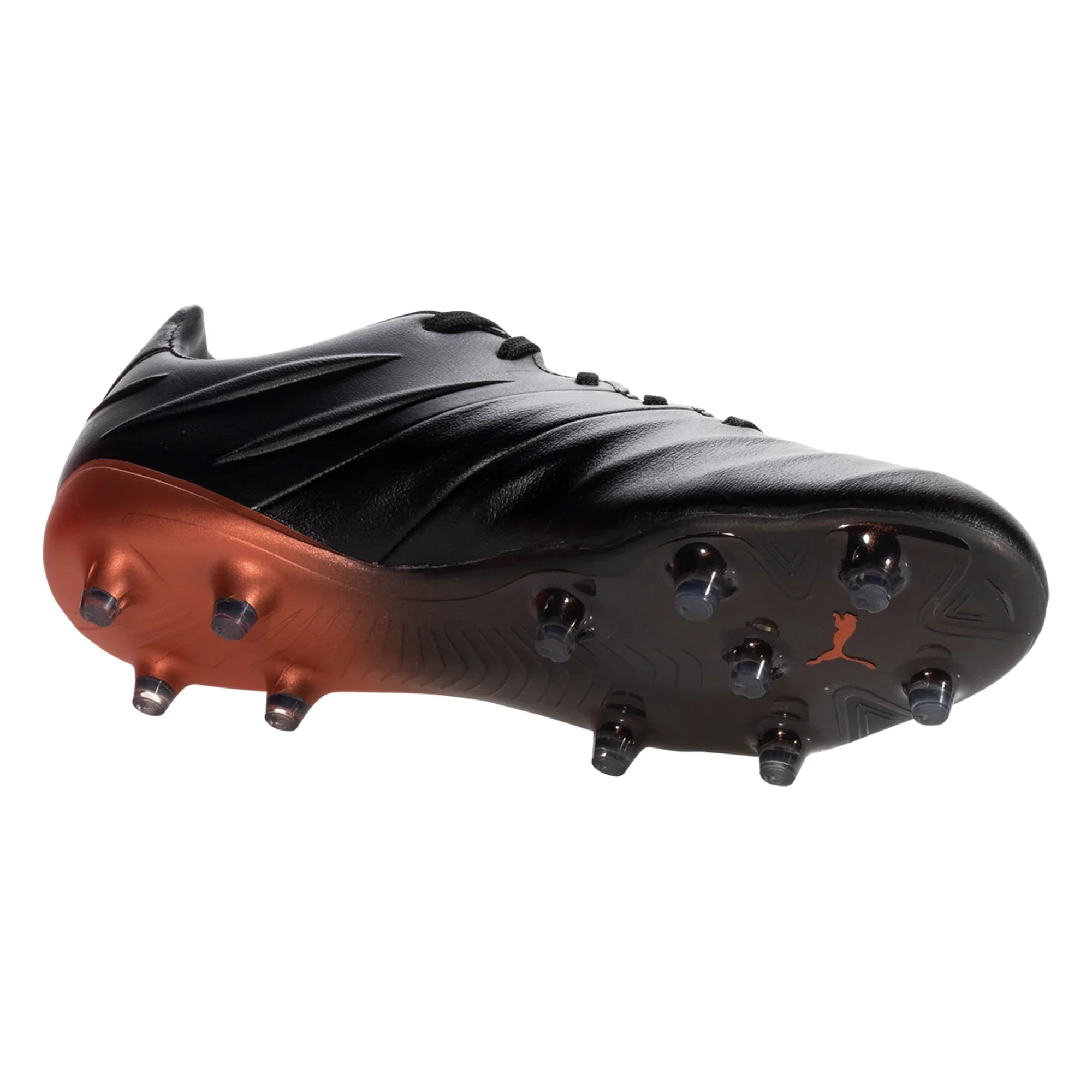 Puma King Platinum 21 Firm Ground Soccer Cleat - Black/Neon Citrus - Image 6