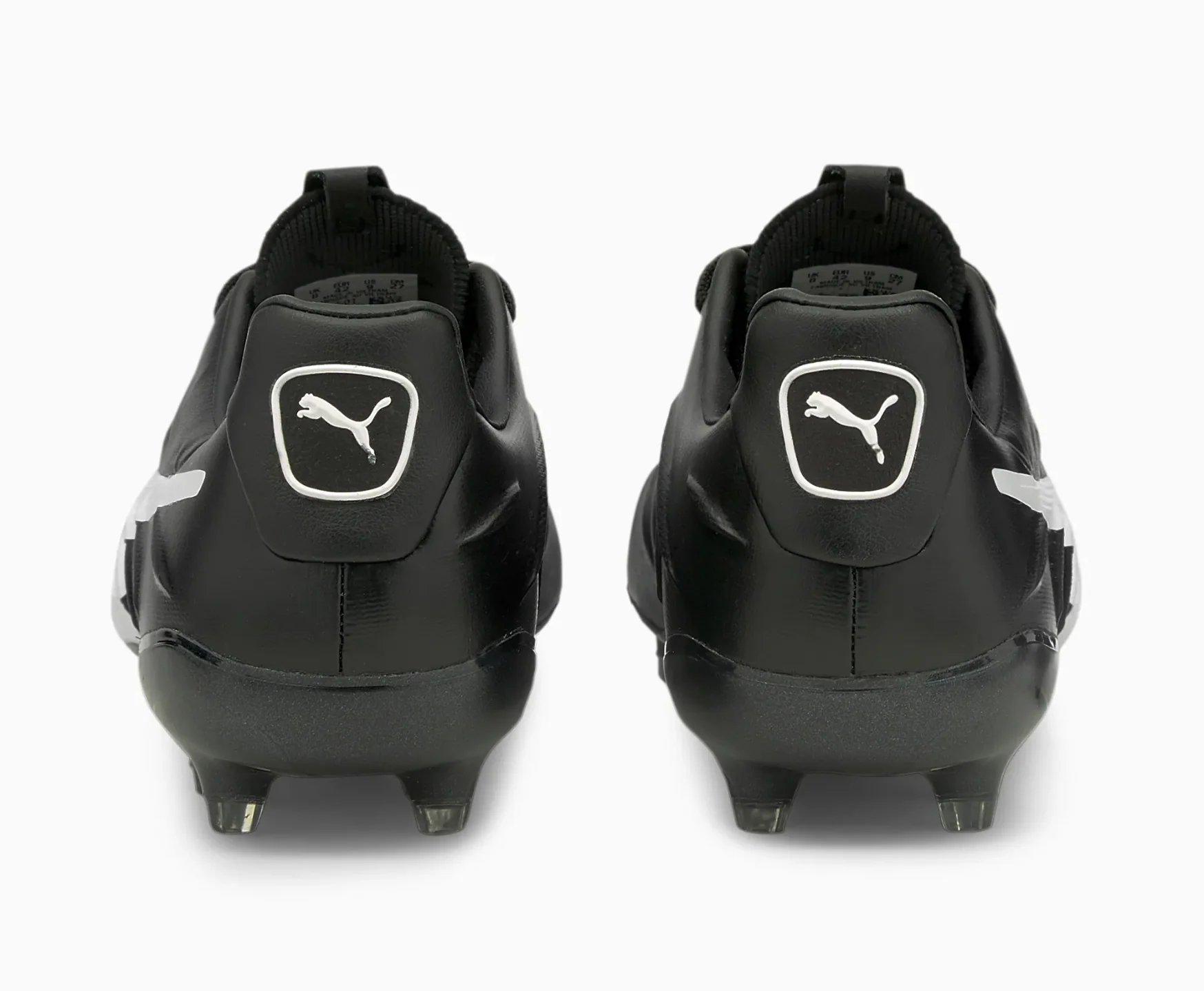 Puma King Platinum 21 Firm Ground Soccer Cleat - Puma Black/Puma White - Image 5