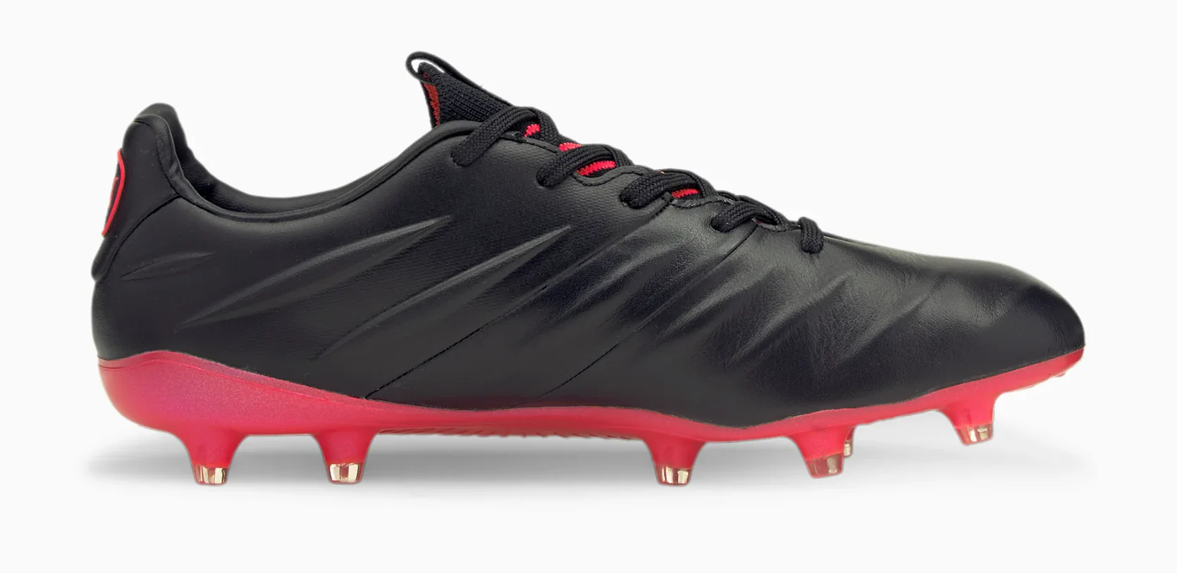 Puma King Platinum 21 Firm Ground Soccer Cleat - Puma Black/Sunblaze - Image 2
