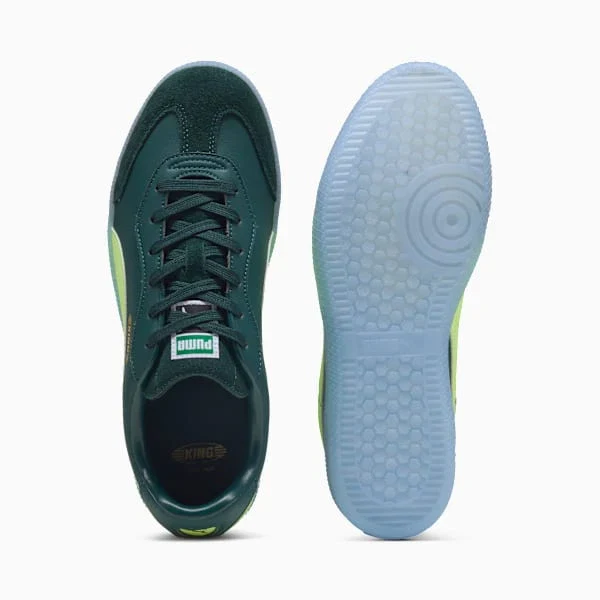 Puma King Pro 21 IT Indoor Soccer Shoe-Green Terrain-Fizzy Light - Image 4