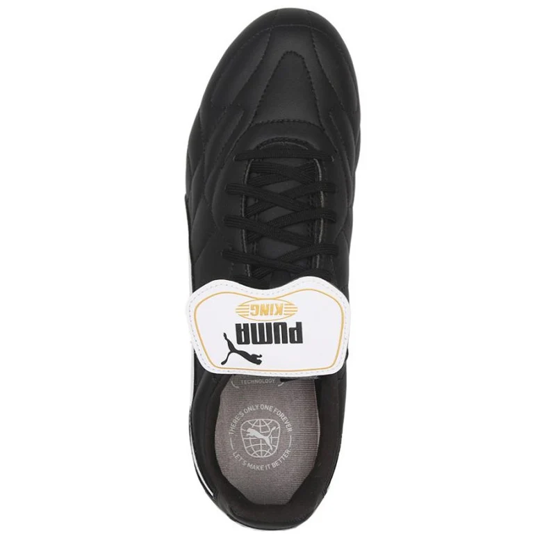 Puma King Top FG Firm Ground Soccer Cleat - Black/White - Image 3