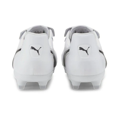 Puma King Top FG Firm Ground Soccer Cleat - White/Black - Image 4